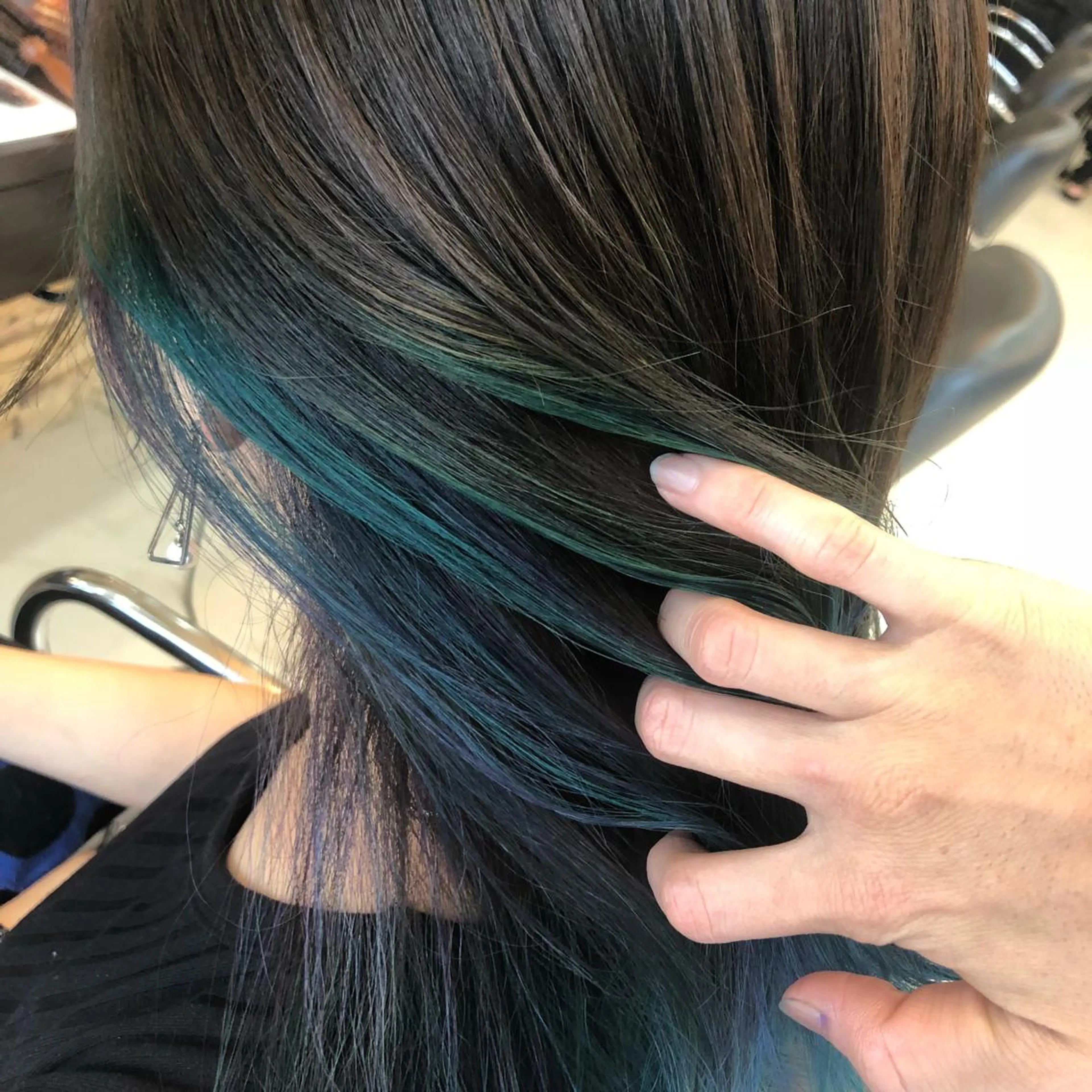 ミディアム カラー ヘアアレンジ ヘアカラー 小田 莉加子のヘアスタイル