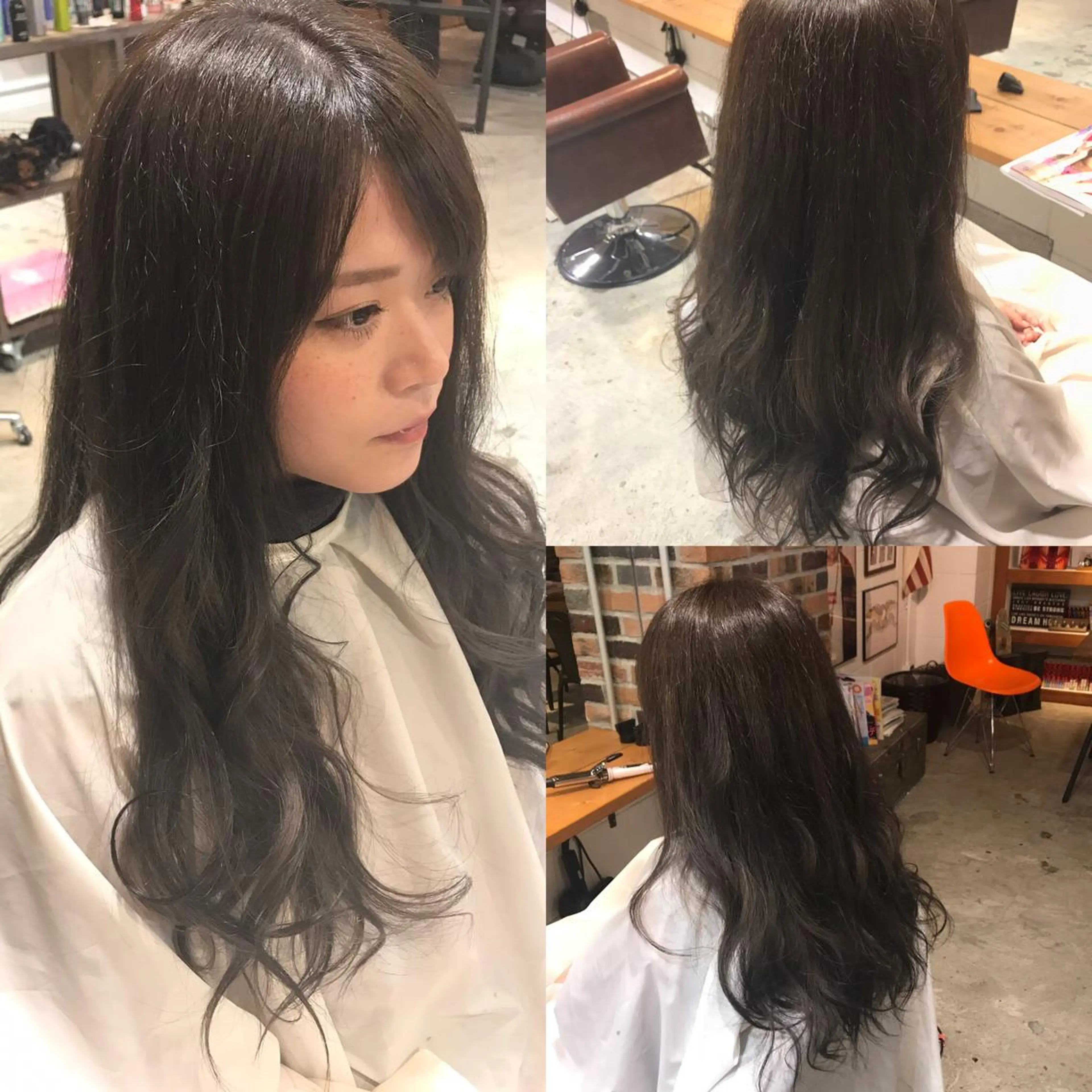 ロング カラー パーマ ヘアアレンジ メンズ キッズ Forest. -髪質改善-のヘアスタイル