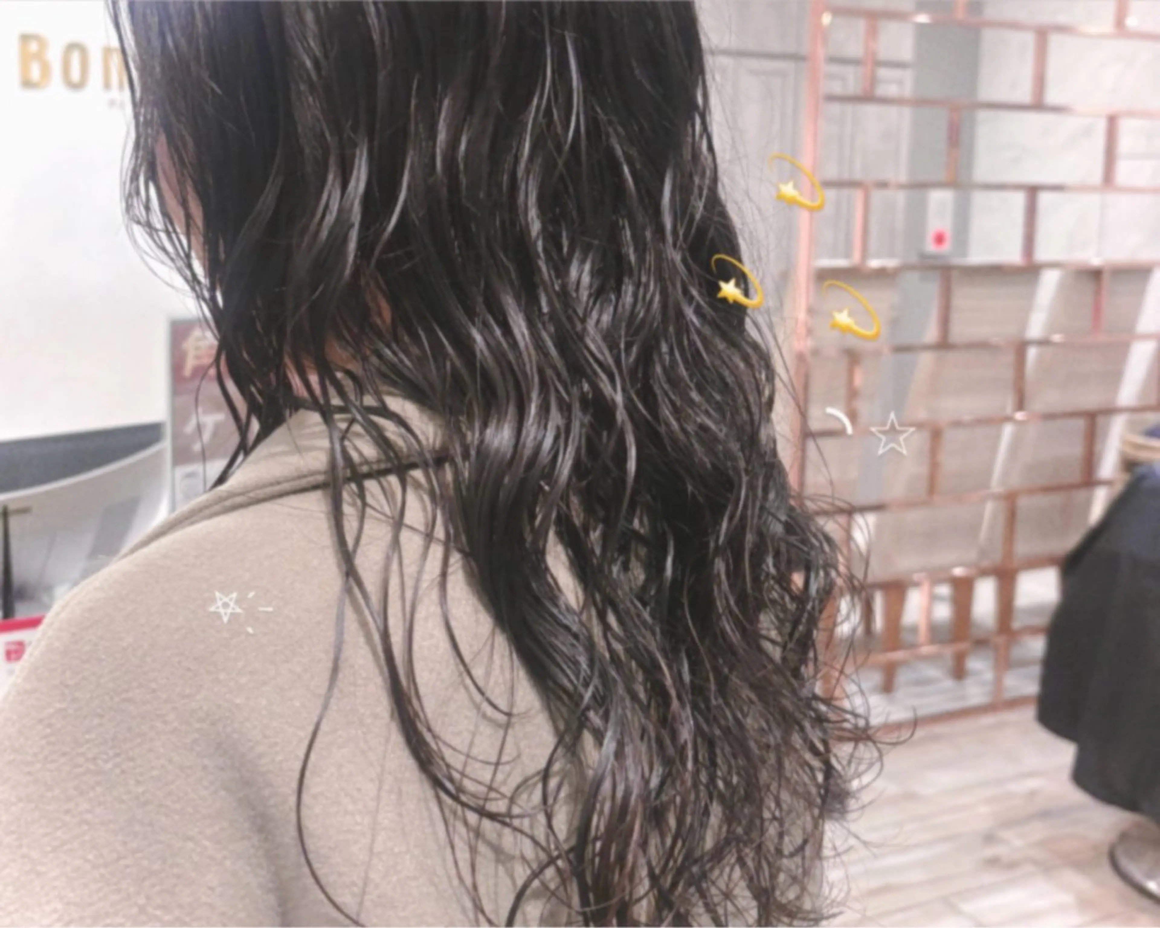 ロング パーマ カット パーマ かどたはるな レイヤー/パーマのヘアスタイル