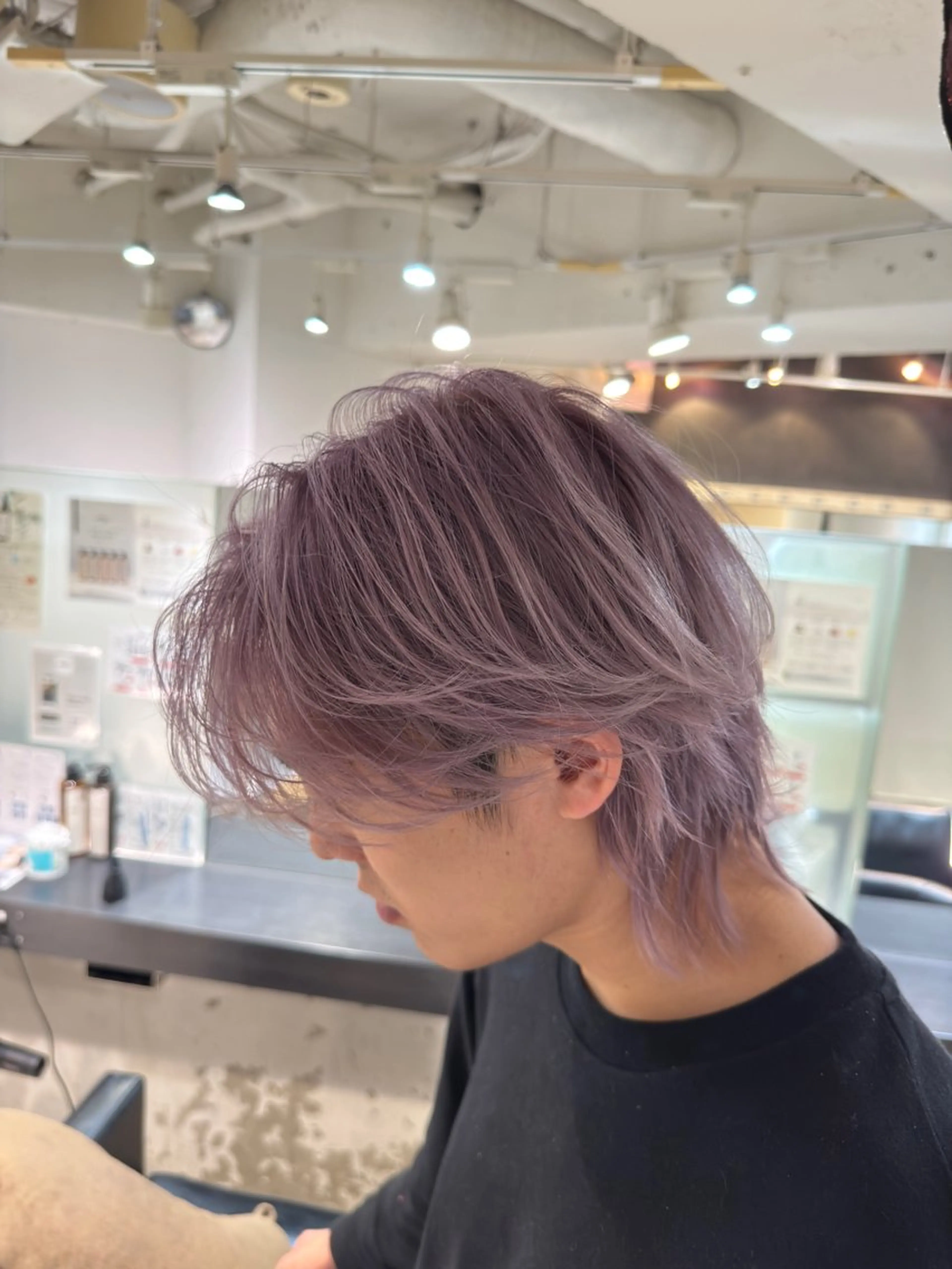 カラー ラベンダーカラー ヘアカラー WELLY  TOKYO所属・🌈レイヤーカット/ ハイトーン🌈タクマのヘアスタイル