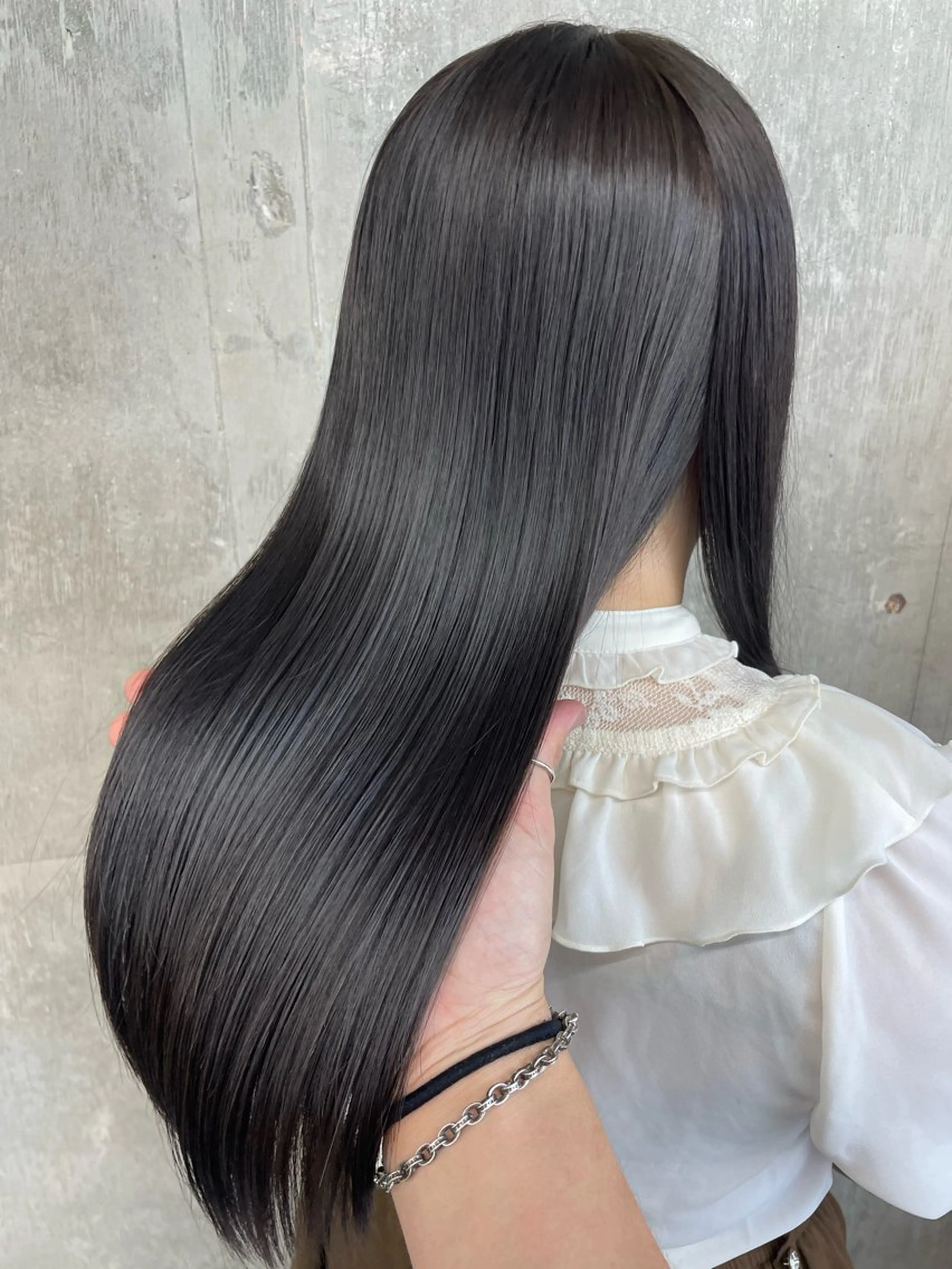 ロング カラー パーマ くせ毛 伸ばしかけ 縮毛矯正 酸性ストレート ストレートパーマ 縮毛矯正 江上拓郎/ショート /酸性ストレートのヘアスタイル