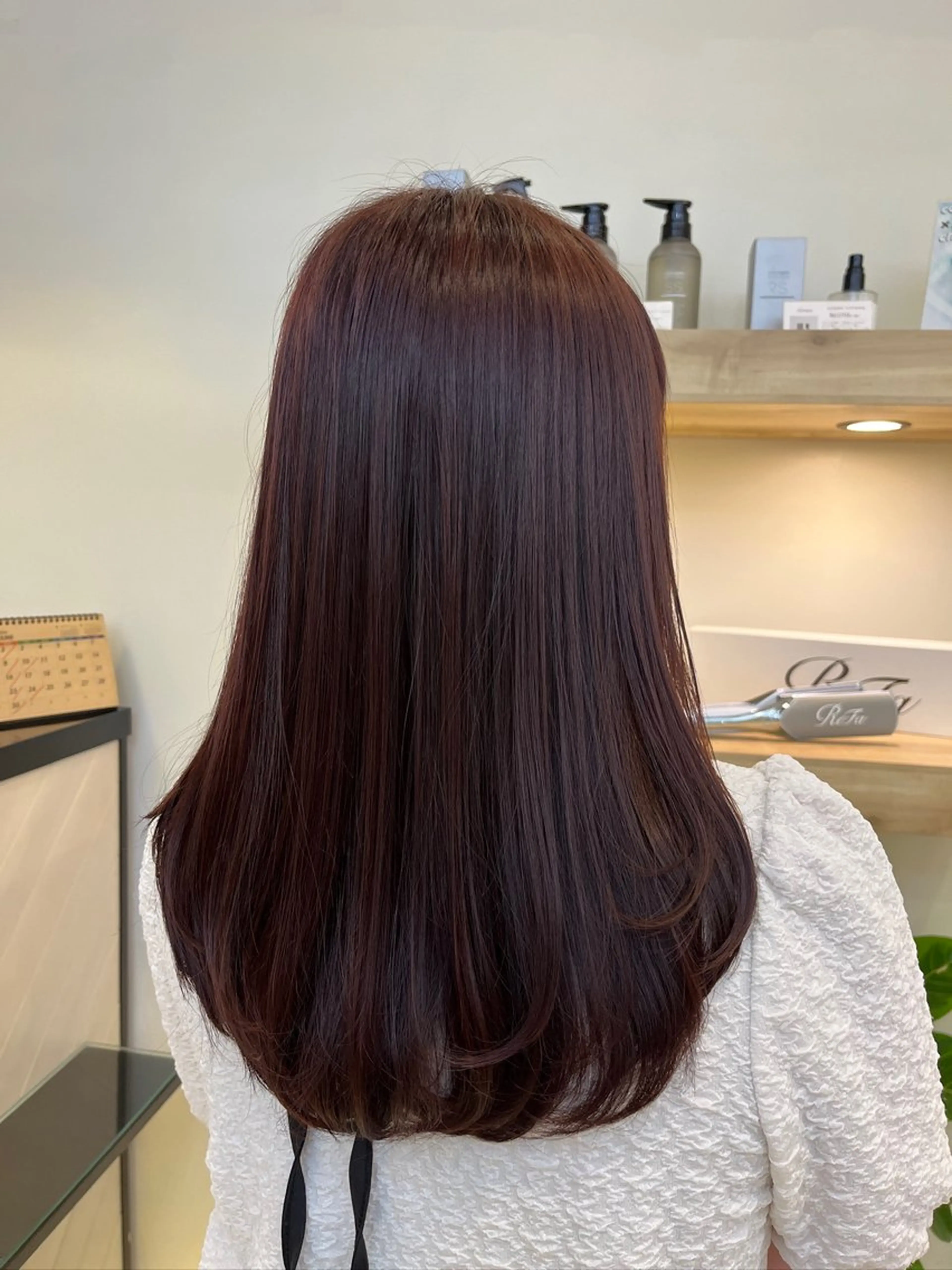 ロング カラー ヘアカラー 暖色カラー🍒スパ/ canna‎🤎のヘアスタイル