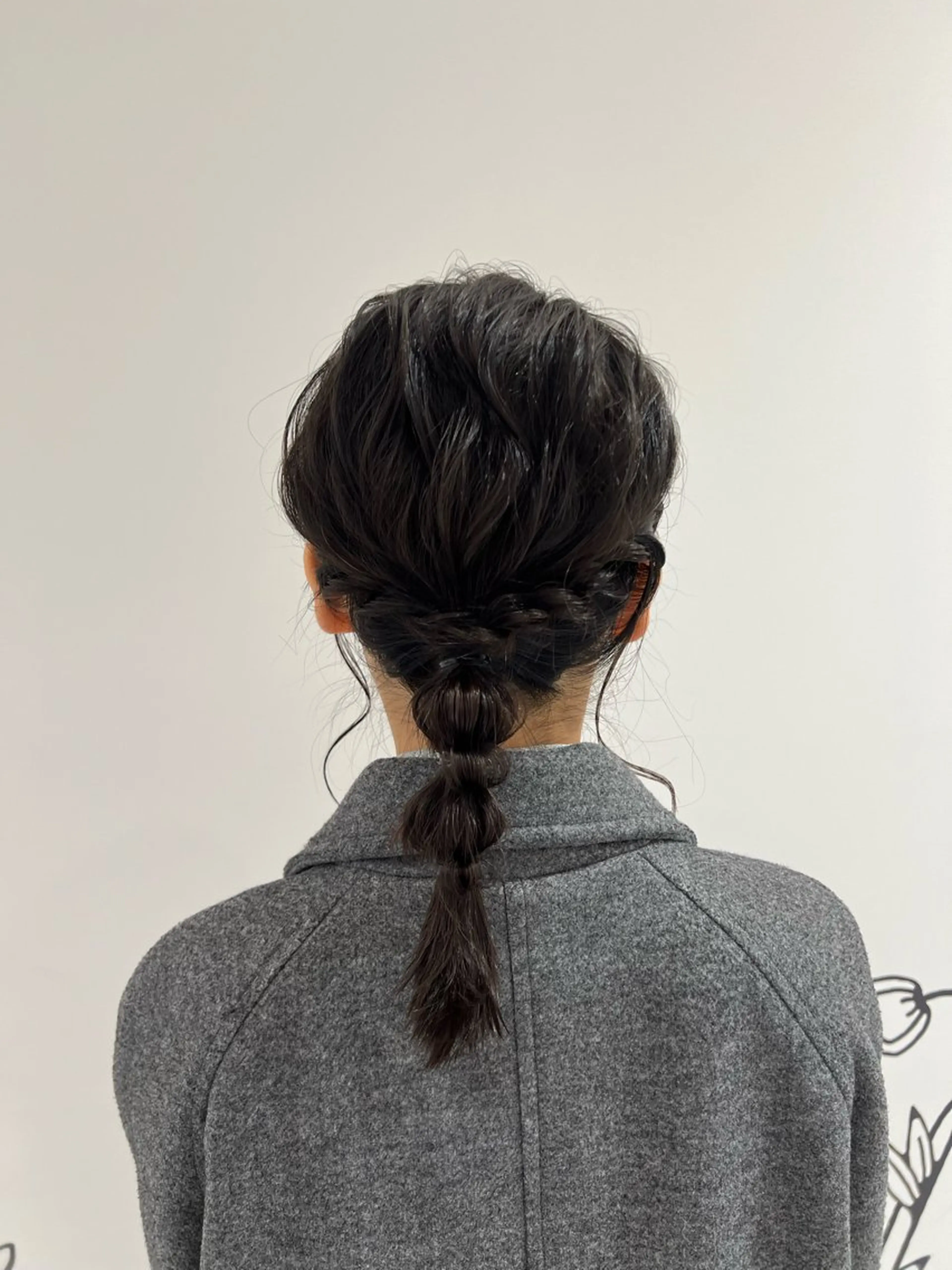 ミディアム ヘアアレンジ ヘアセット りな/ボブ /ダブルカラーのヘアスタイル