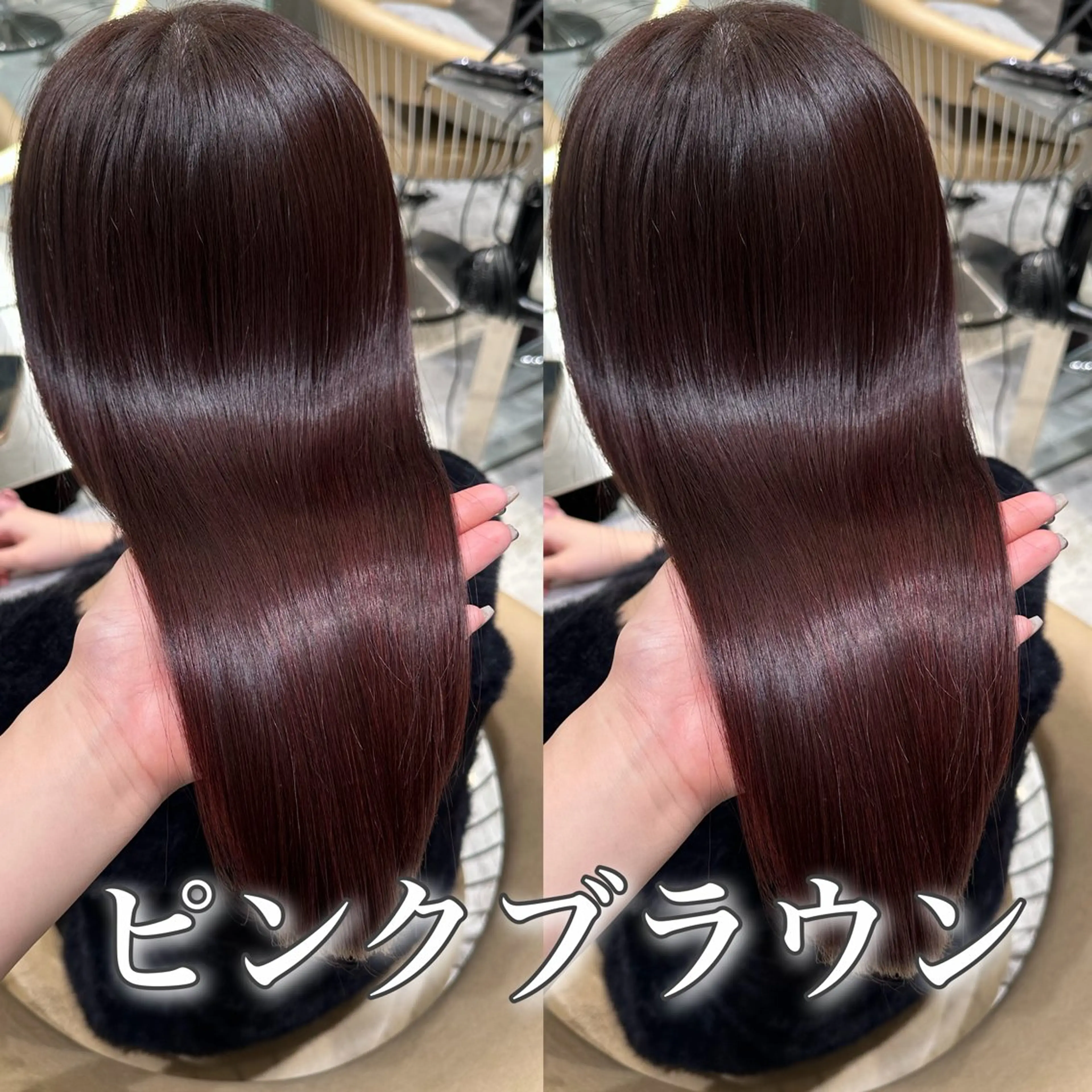 セミロング カラー ブリーチなし/暖色/ 透明感/ririkaのヘアスタイル