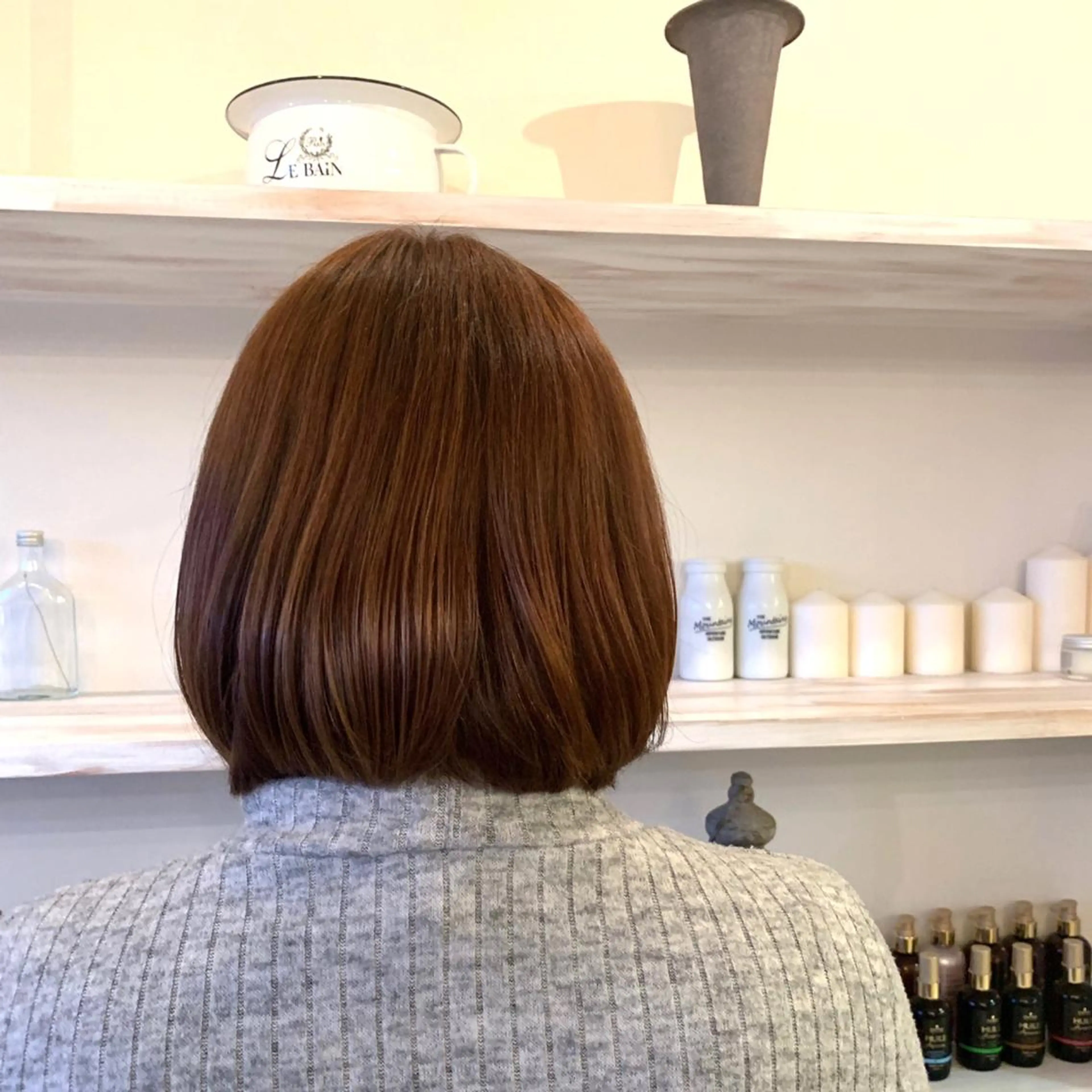 ショート カラー ボブウルフ／ボブ Satsuki【名駅のヘアスタイル