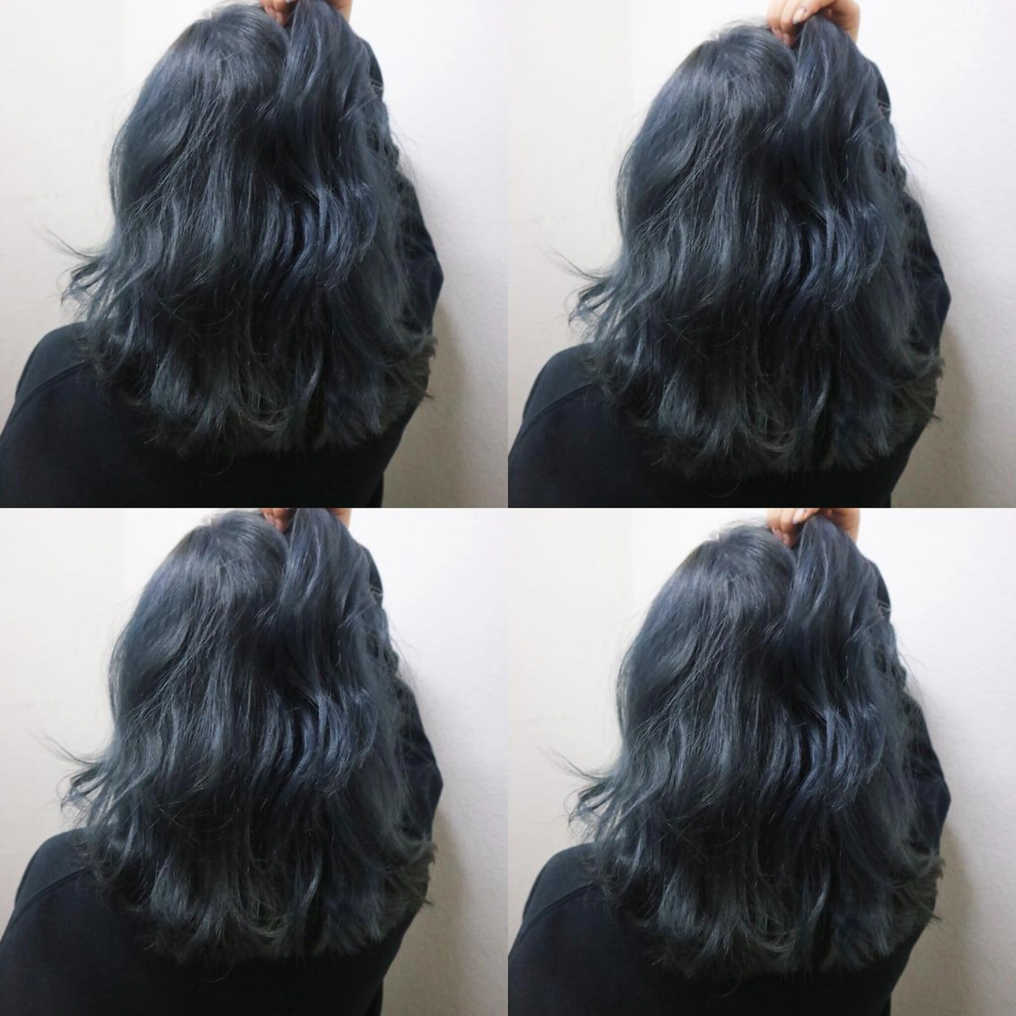 ミディアム カラー アディクシーカラー ブリーチ ブルーカラー ネイビーカラー ヘアカラー JILBLAN京都 ショート/ハイライトのヘアスタイル