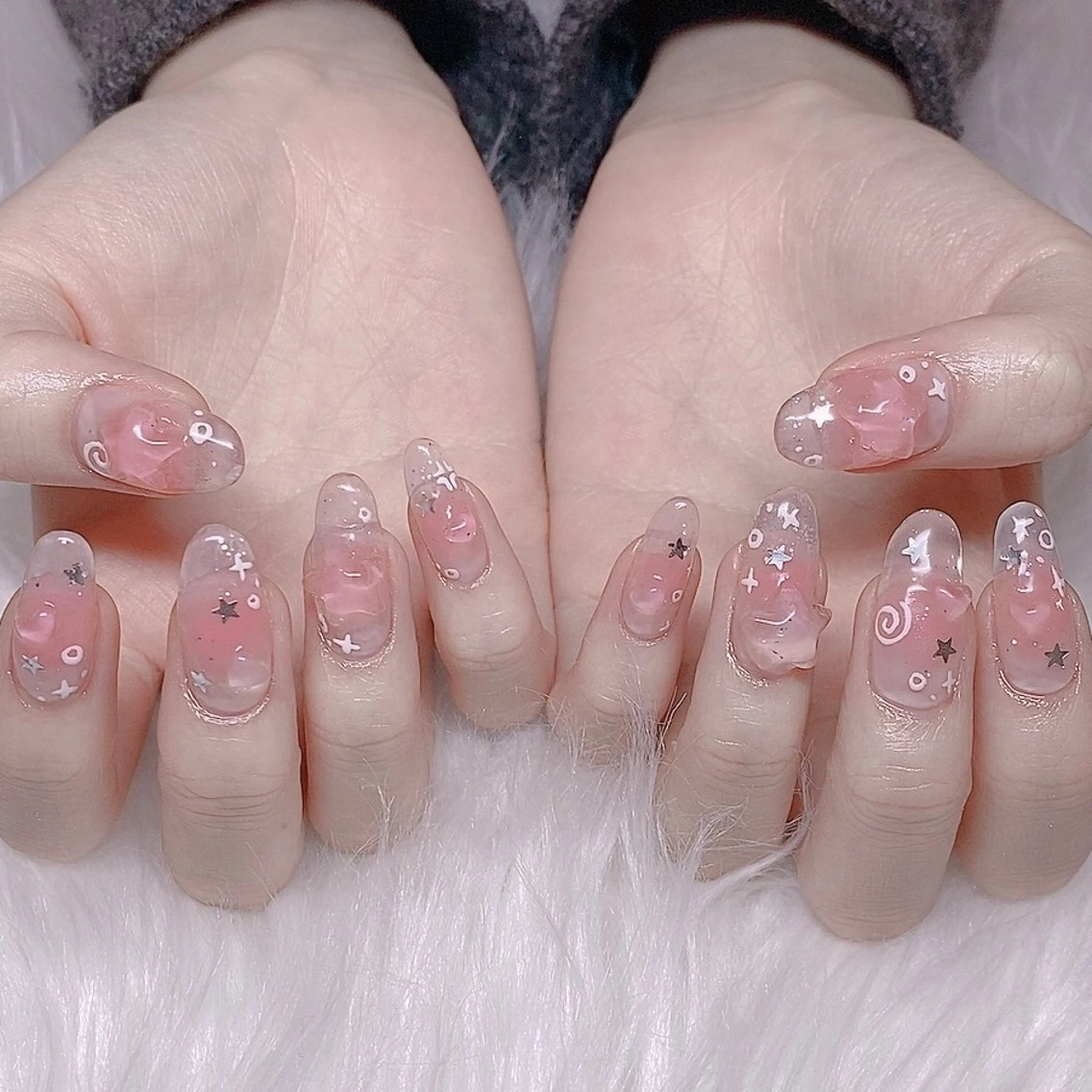 ネイル クリアネイル ネイルチップ ユカ🥞nail 堺筋本町/心斎橋のネイルデザイン