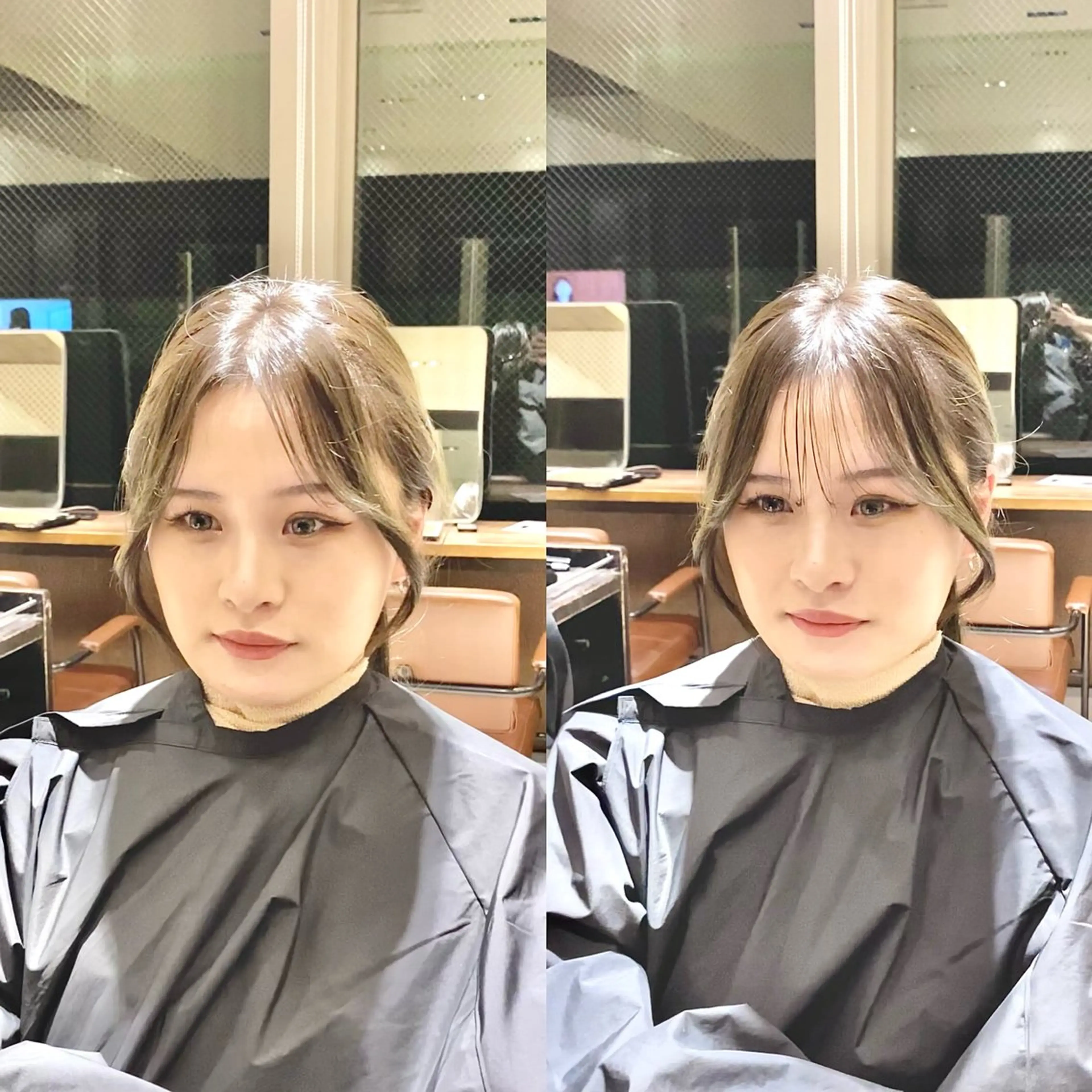 ミディアム カラー ヘアアレンジ 最小顔周り&レイヤー 特化/池袋/kokiのヘアスタイル