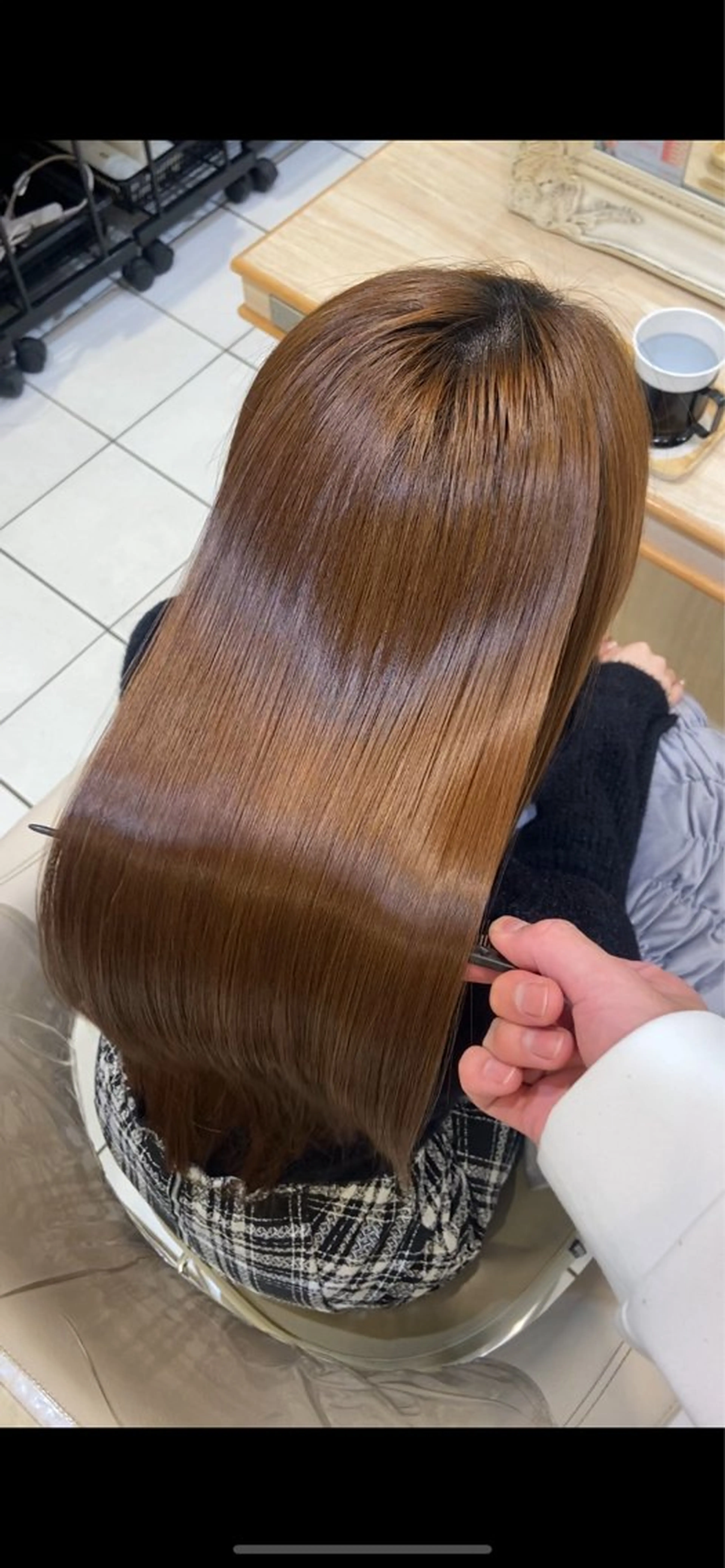 ロング カット 縮毛矯正 ✨美髪の錬金術師🧙 縮毛矯正/嶽 涼太のヘアスタイル