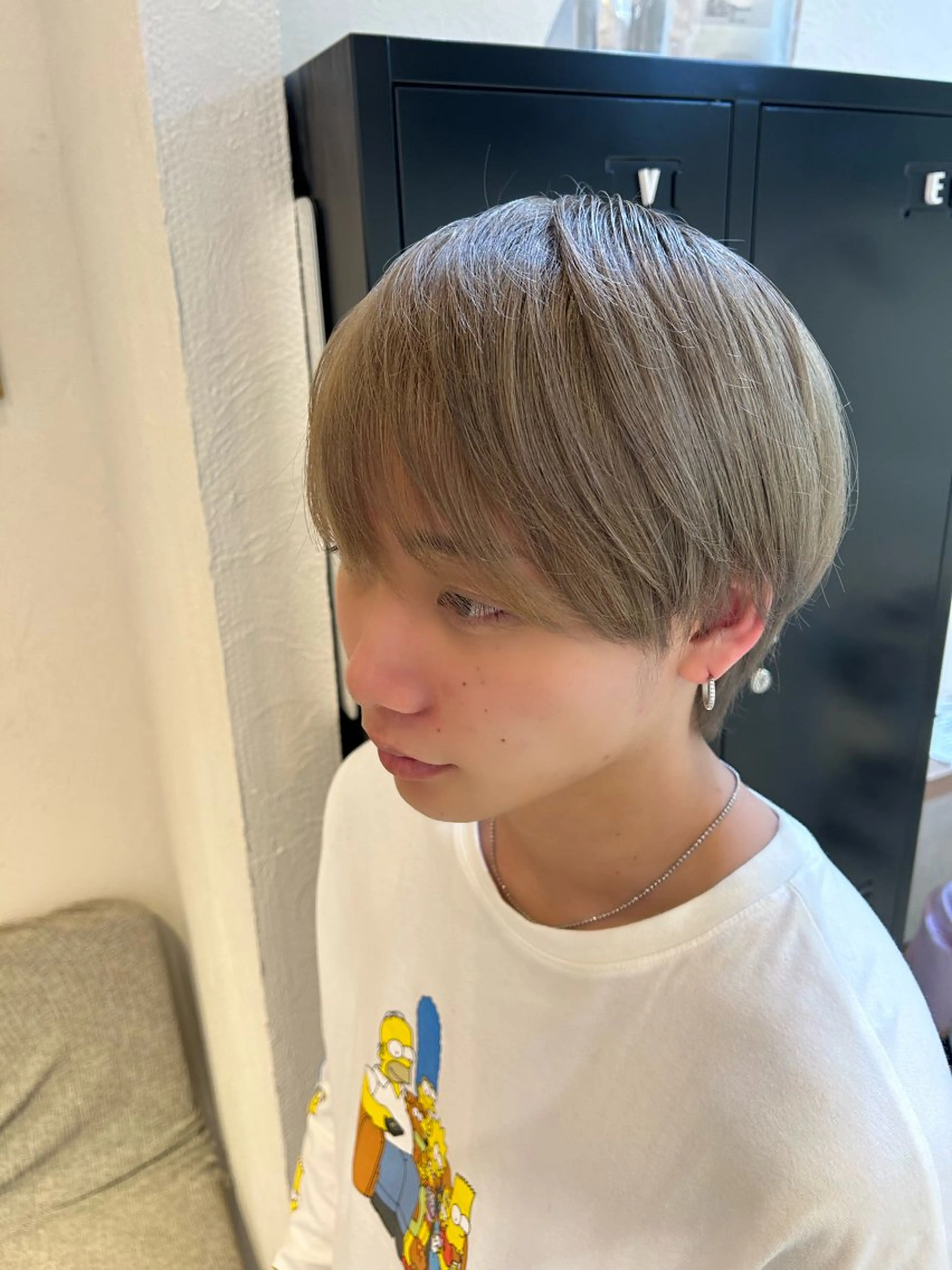 カラー メンズ ヘアカラー トリートメント 艶質改善/縮毛矯正 ササキナツミのヘアスタイル