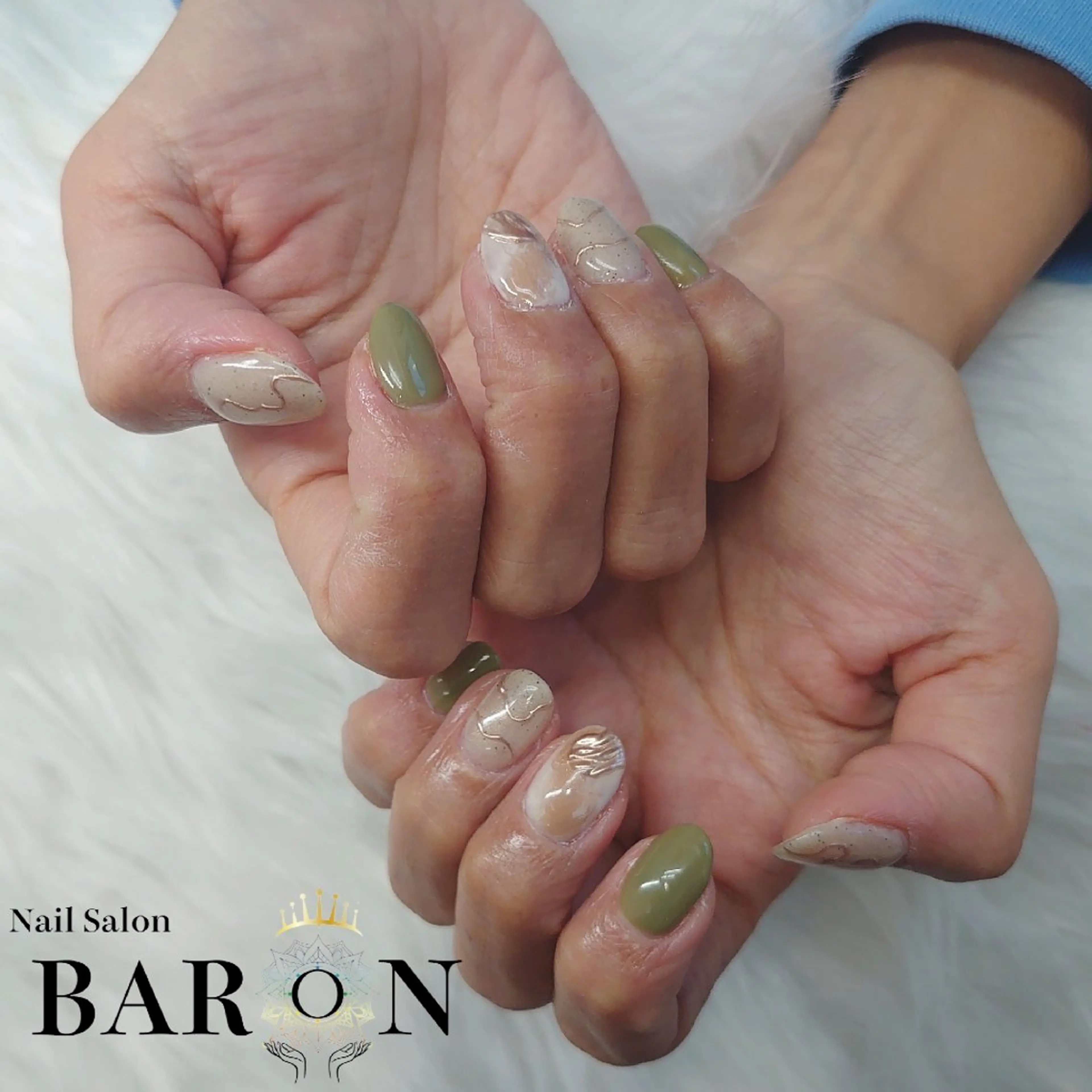 ネイル アートネイル ニュアンスネイル ♛BARON♛ AOIのネイルデザイン