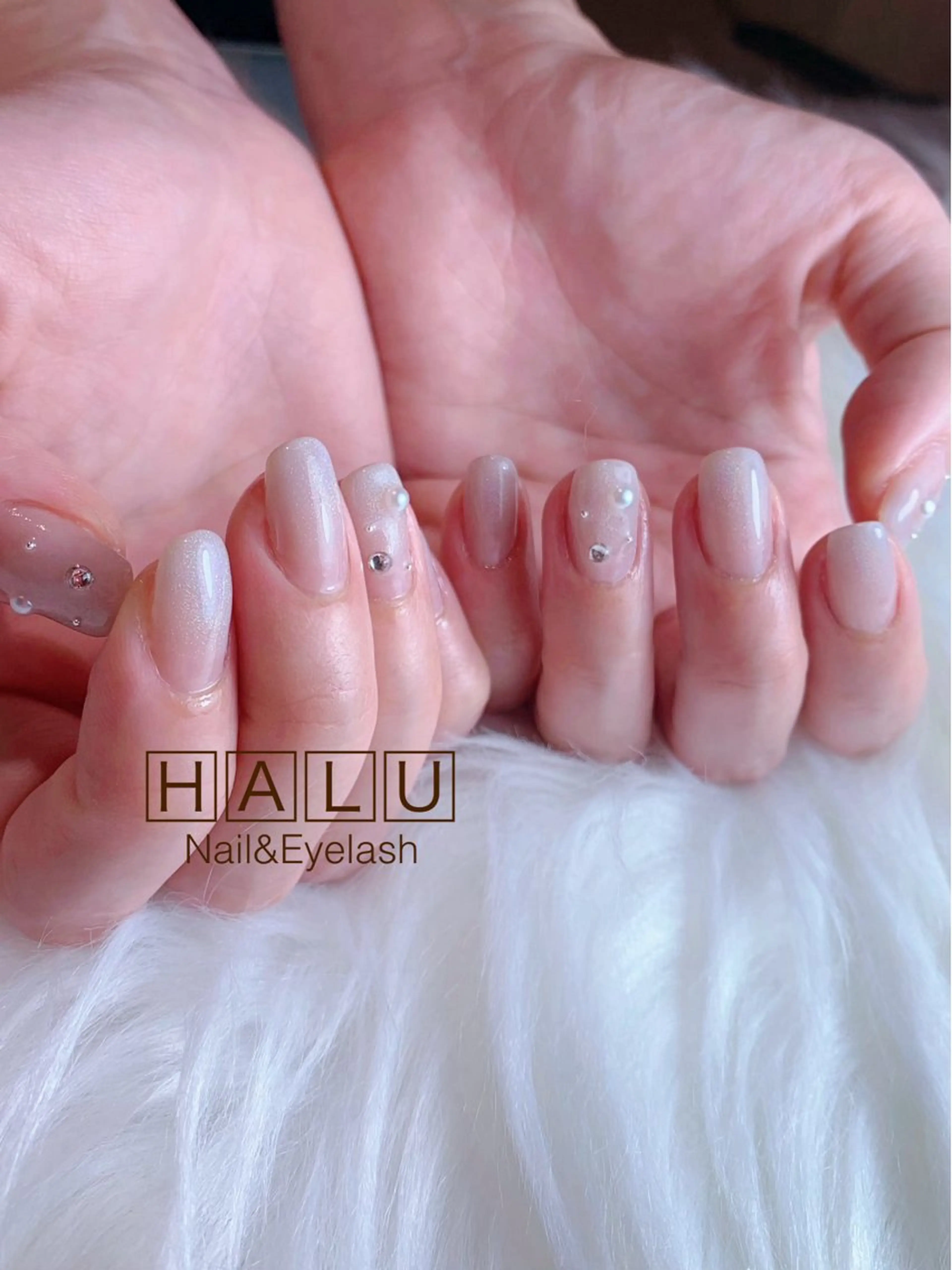 ネイル オーロラネイル マグネットネイル HALU ハルのネイルデザイン