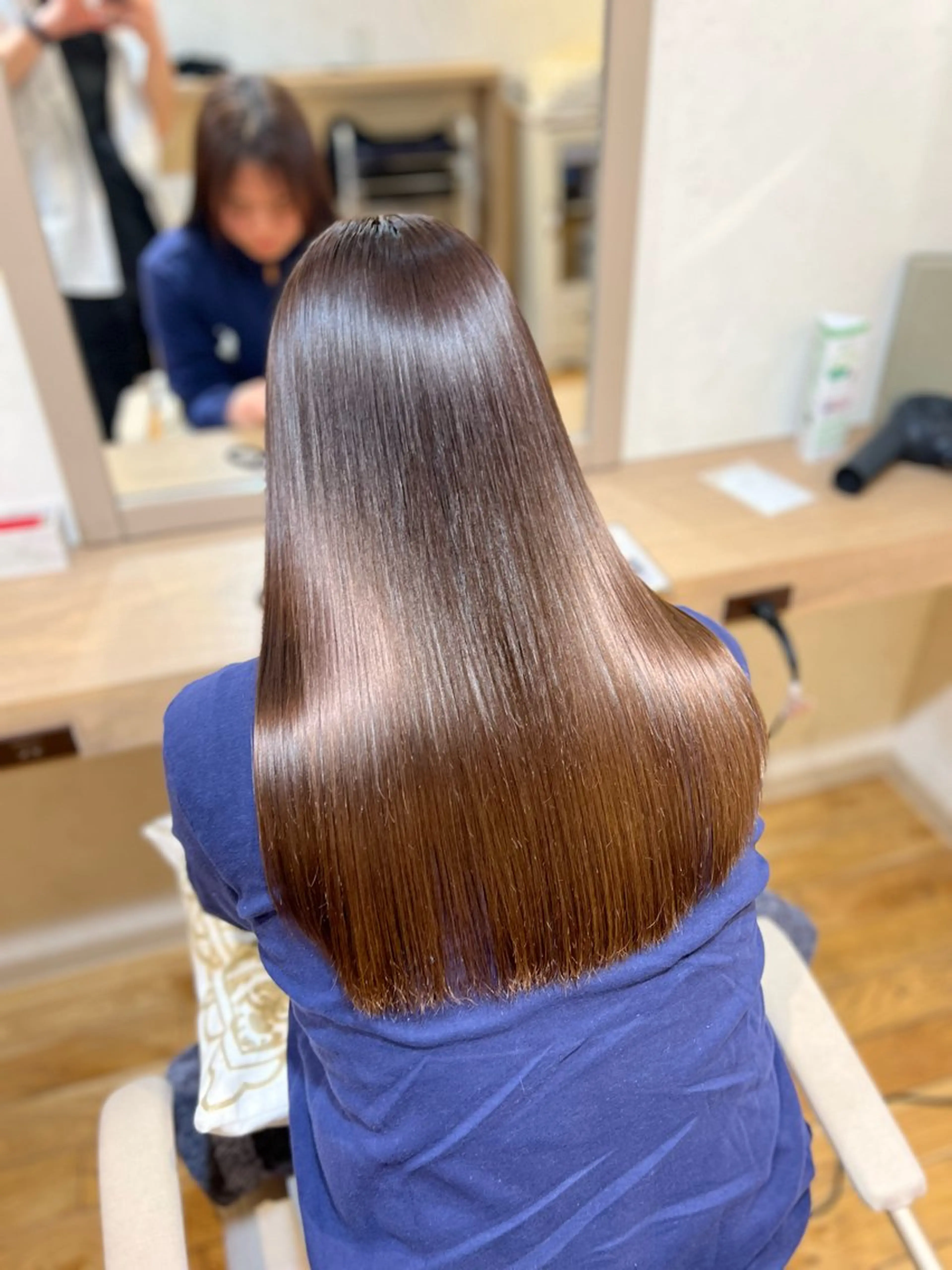 ロング カラー 髪質改善 縮毛矯正 神戸ボブ✂️ ioe三宮/田 伸佳のヘアスタイル