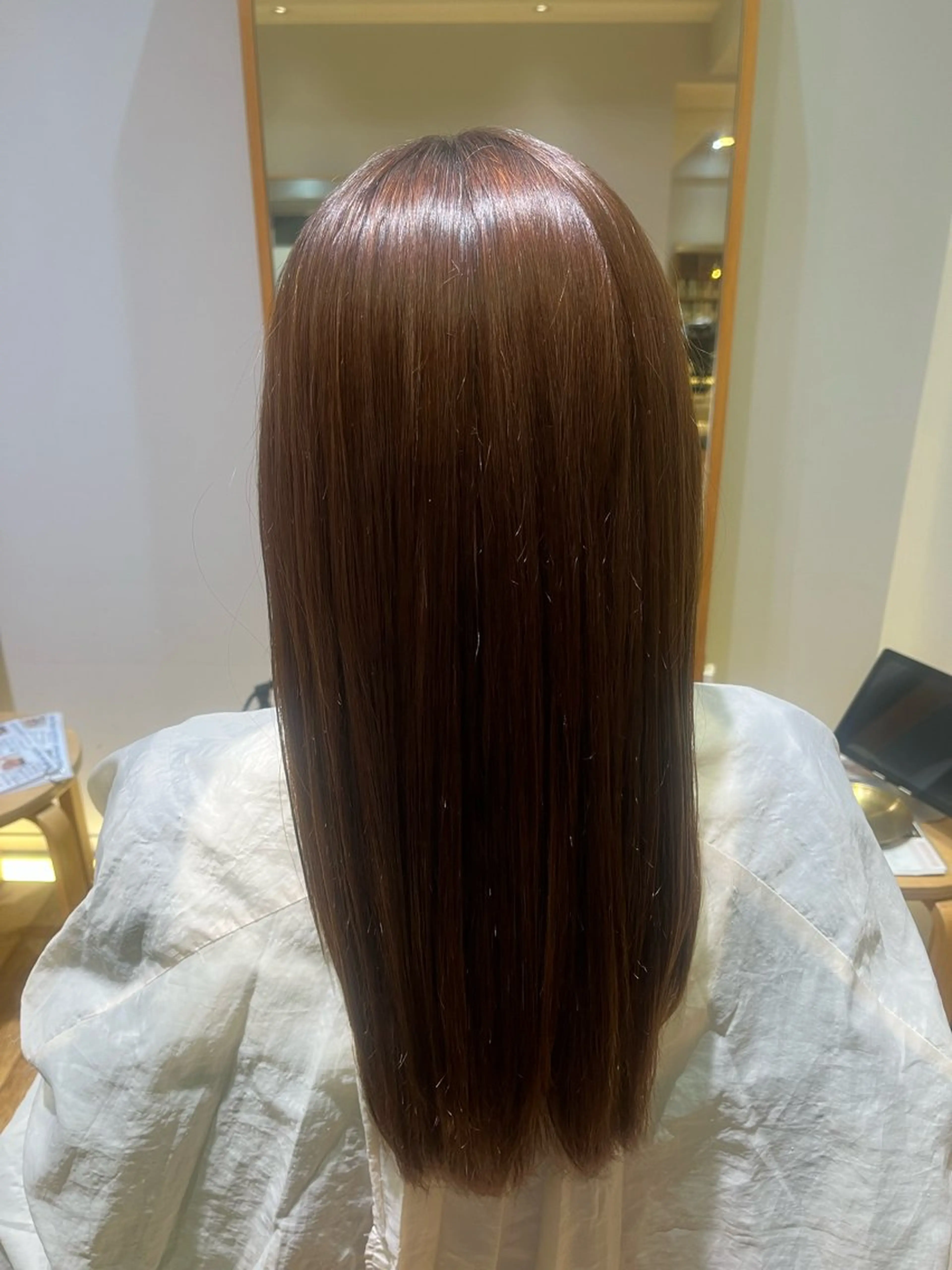 ロング カラー 杉田 優月のヘアスタイル