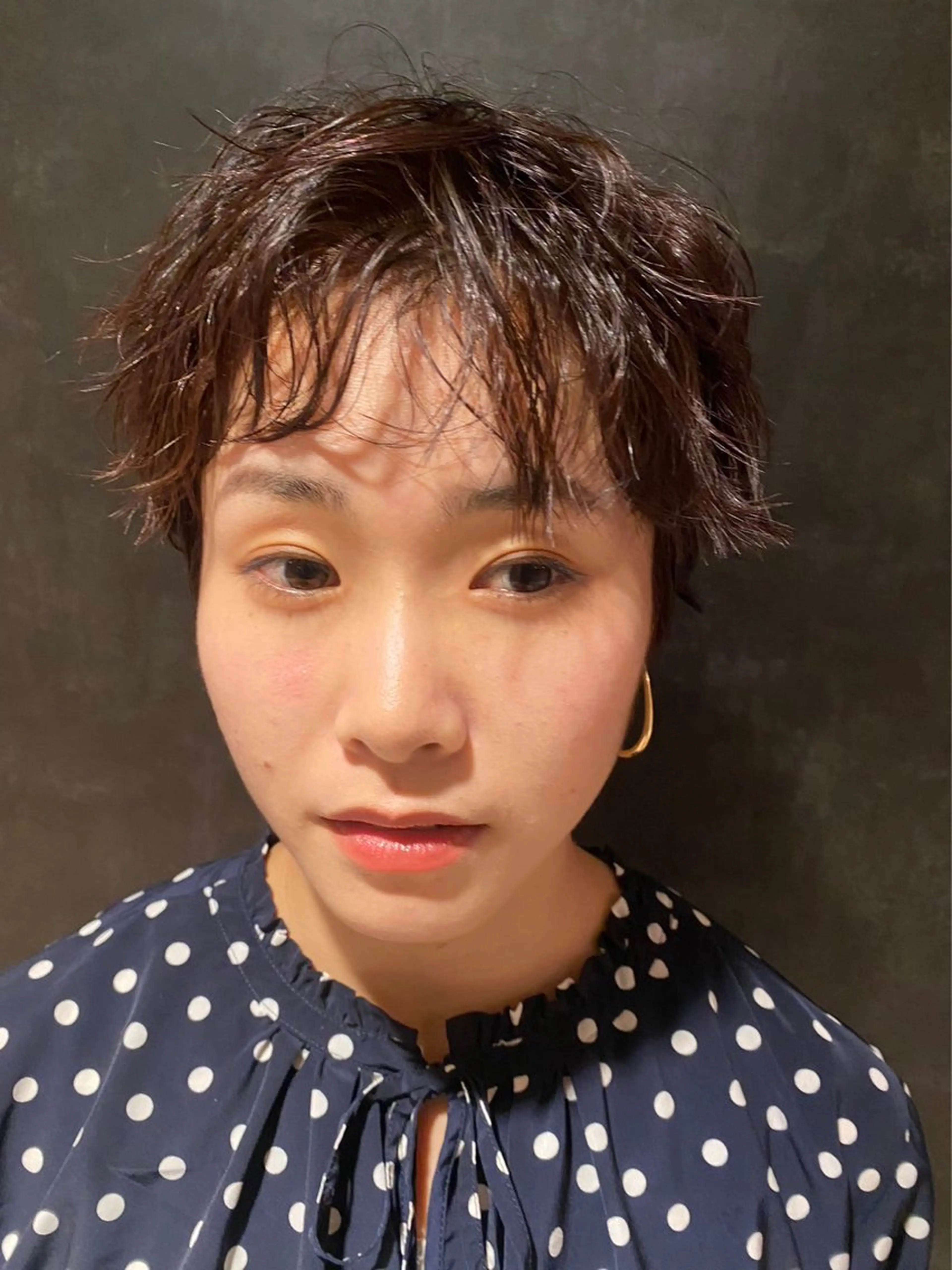 ミディアム パーマ アシカガ ヨウコのヘアスタイル