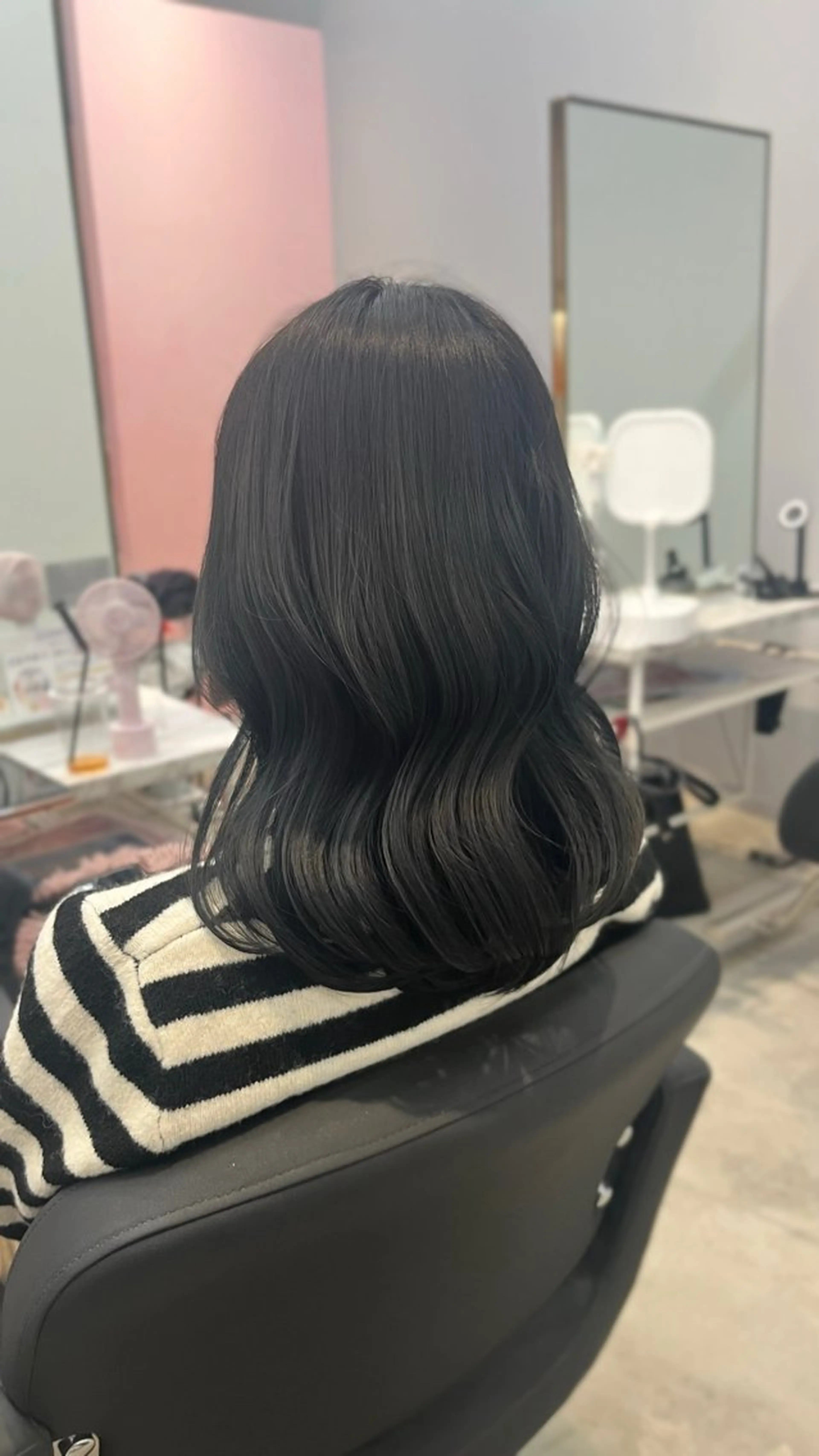 ミディアム ヘアカラー のあ/カットモデル/ 縮毛矯正モデルのヘアスタイル