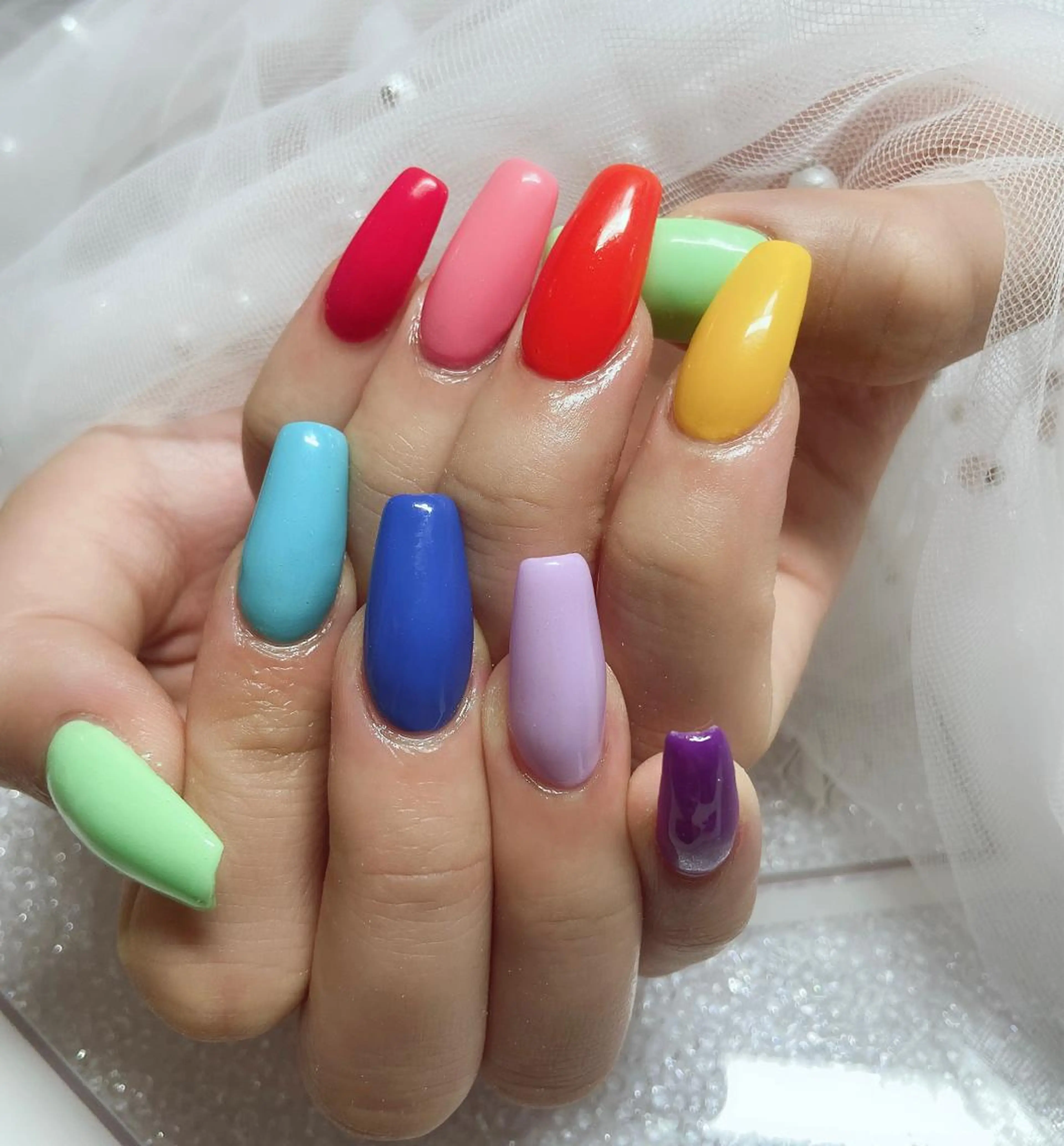 ネイル ワンカラーネイル スカルプネイル ＆ME アンドミーのネイルデザイン