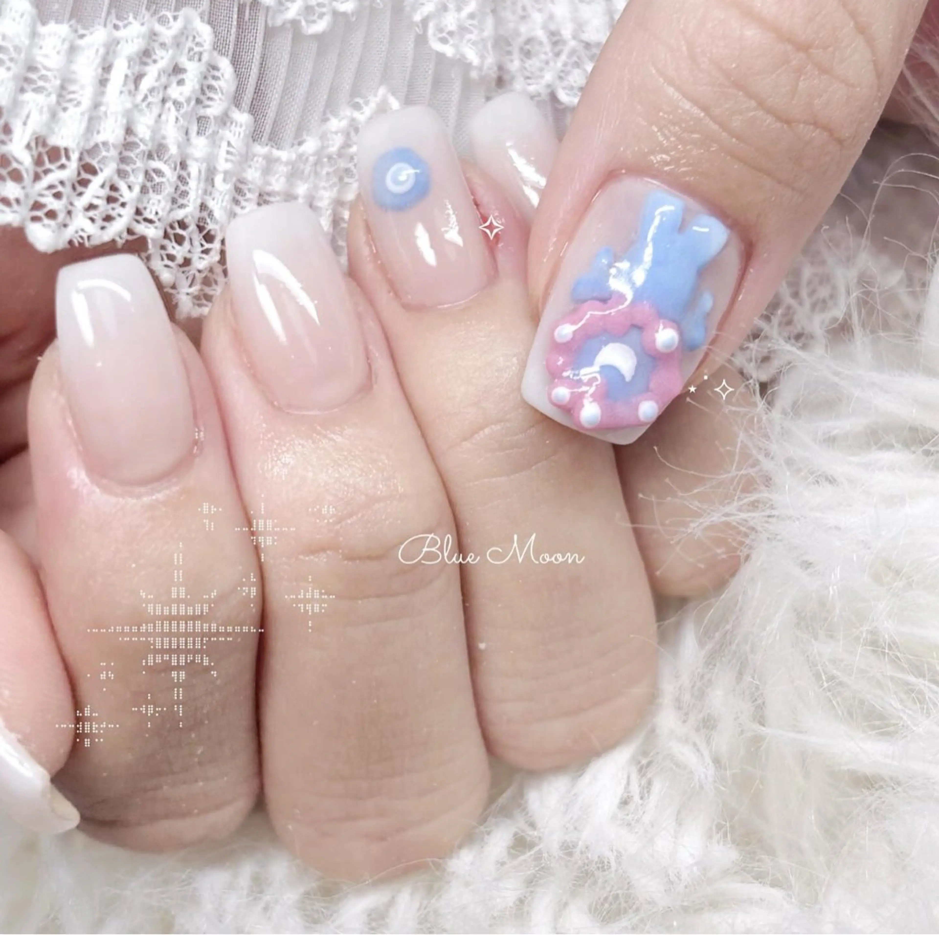 ネイル ハンドネイル ハンドケア nail salon Blue Moonのネイルデザイン