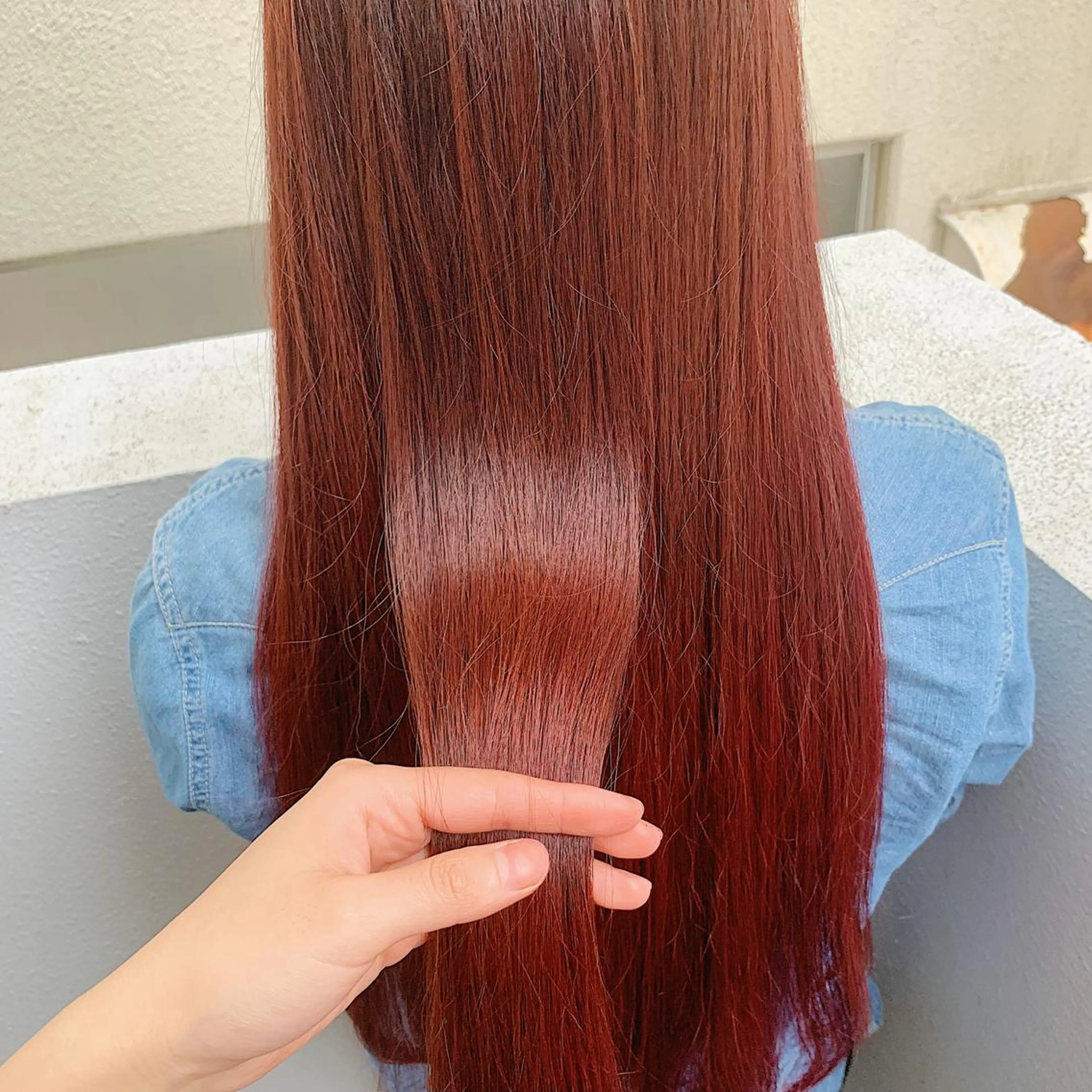 ロング カラー ブリーチ ブラウンカラー ブリーチなしカラー ピンクカラー ピンクブラウン ヘアカラー GO TODAY SHAiRE SALON 町田店所属・🫧大森 知夏🫧のヘアスタイル