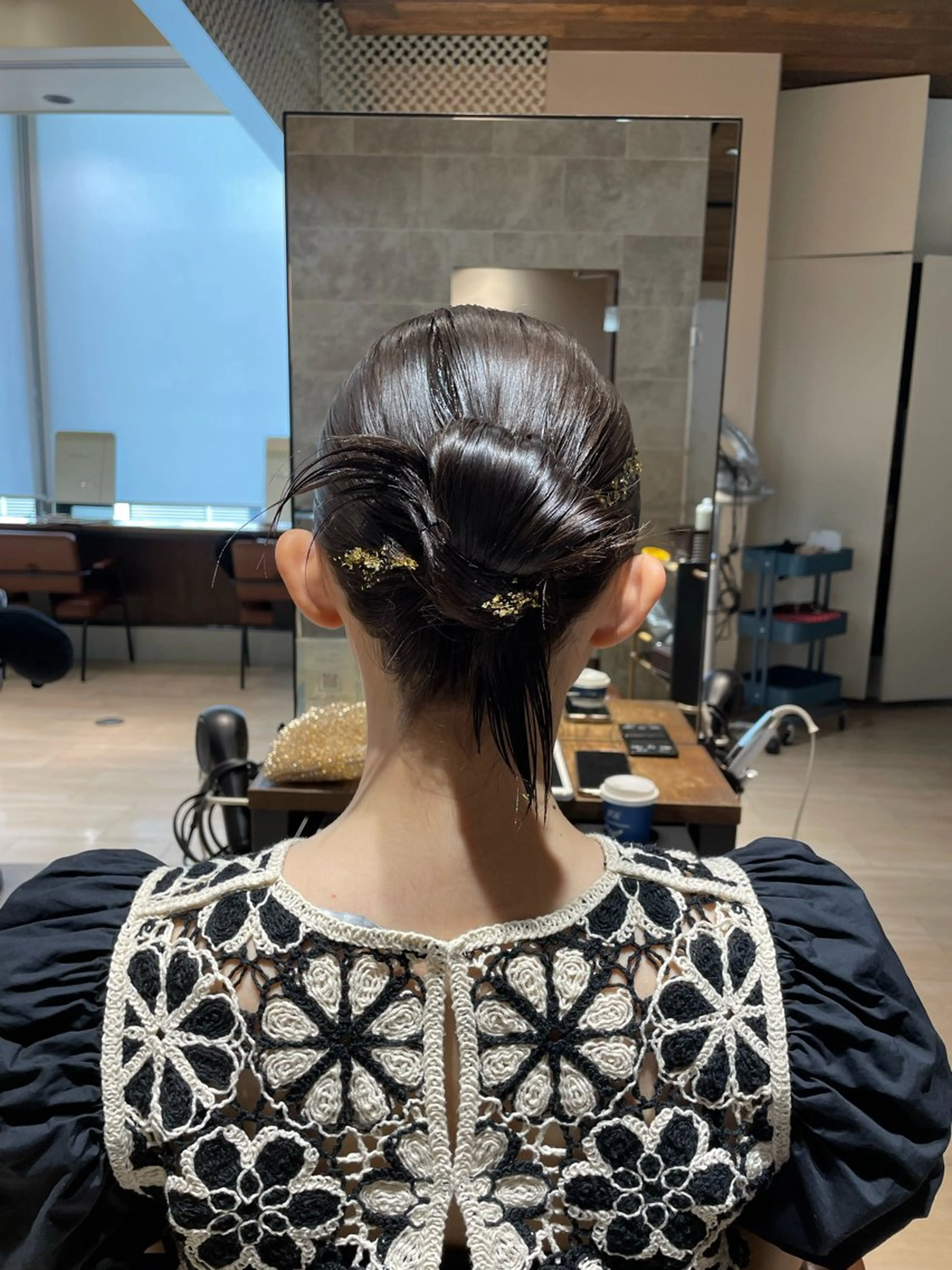 ヘアアレンジ 着物ヘア ヘアセット 艶カラー/アレンジ/ はまぐちうみのヘアスタイル