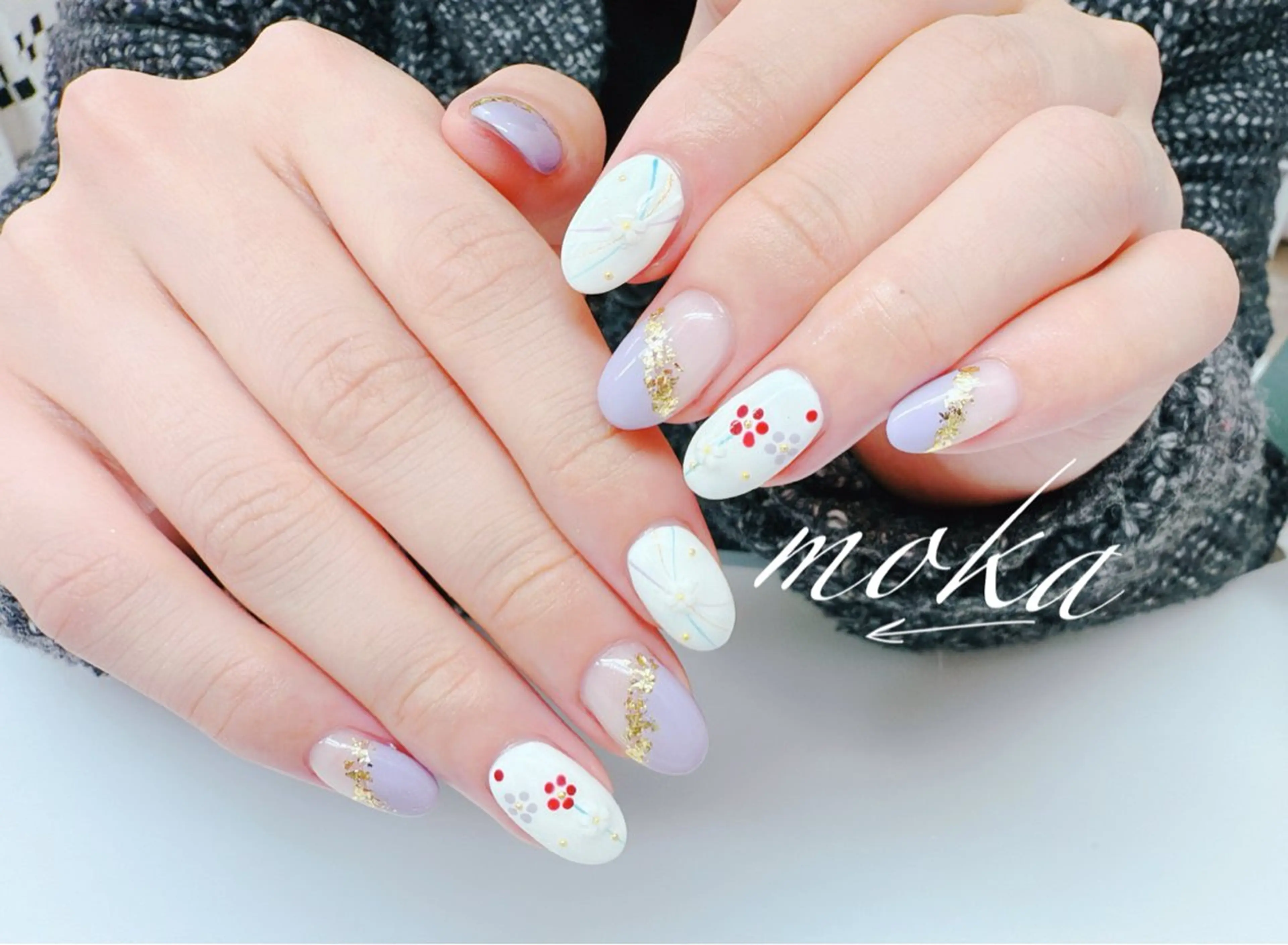 ネイル ハンドネイル ハンドケア 胡蝶蘭レディースサロ ンNailMOKAのネイルデザイン