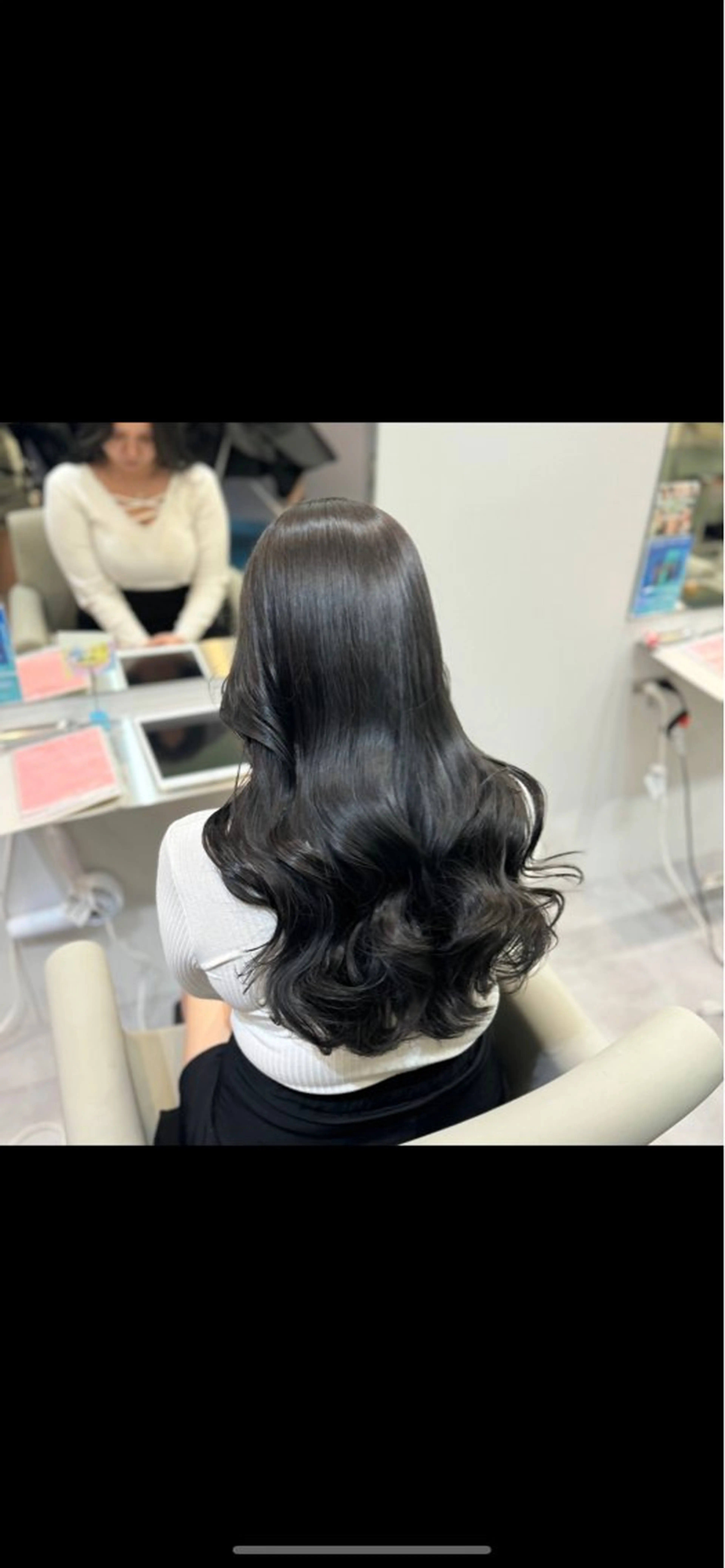 ロング R 横浜【アール】所属・ハイトーン/韓国 ヘア　momo˚✧₊のヘアスタイル