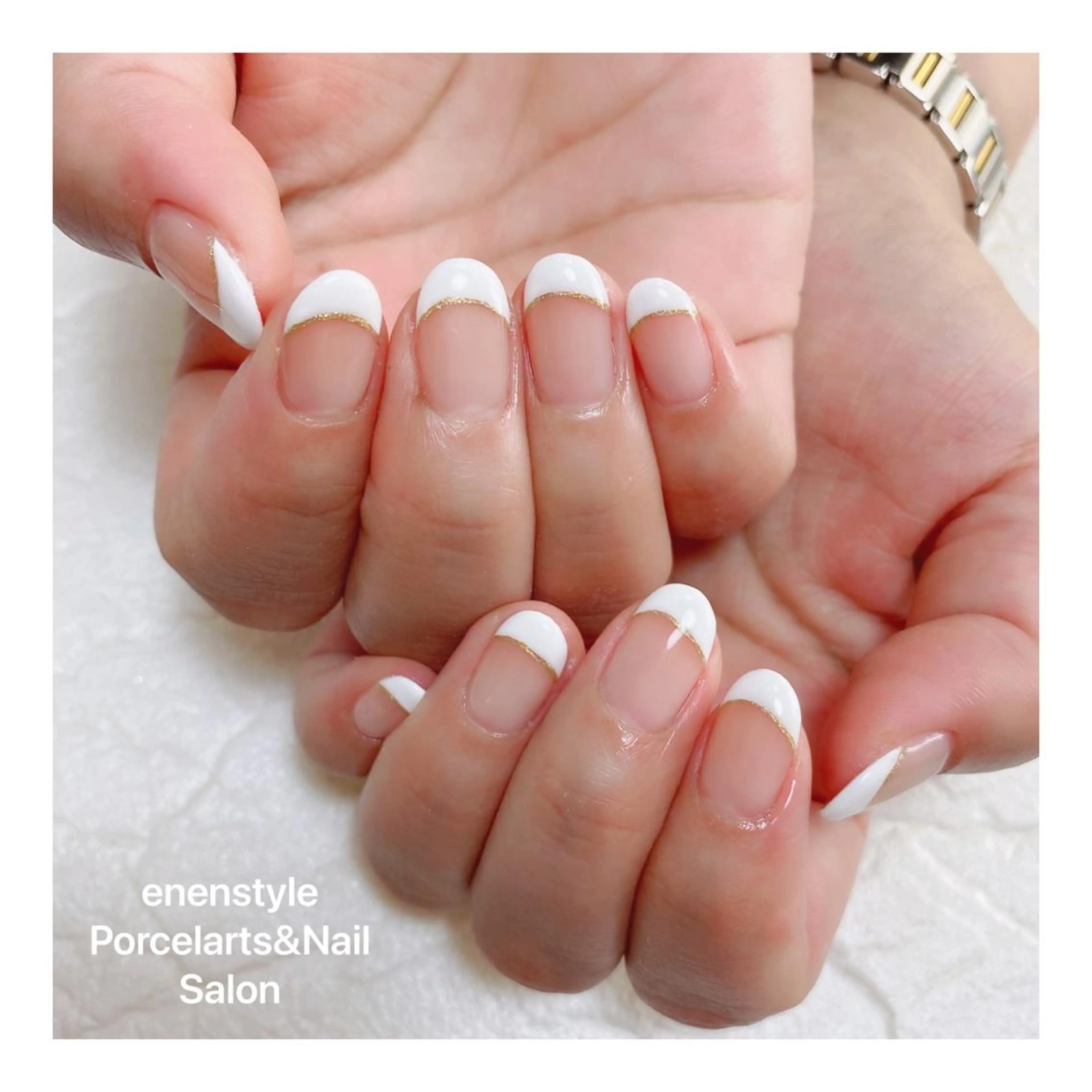 ミディアム ネイル ハンドネイル 👑enen style👑のネイルデザイン