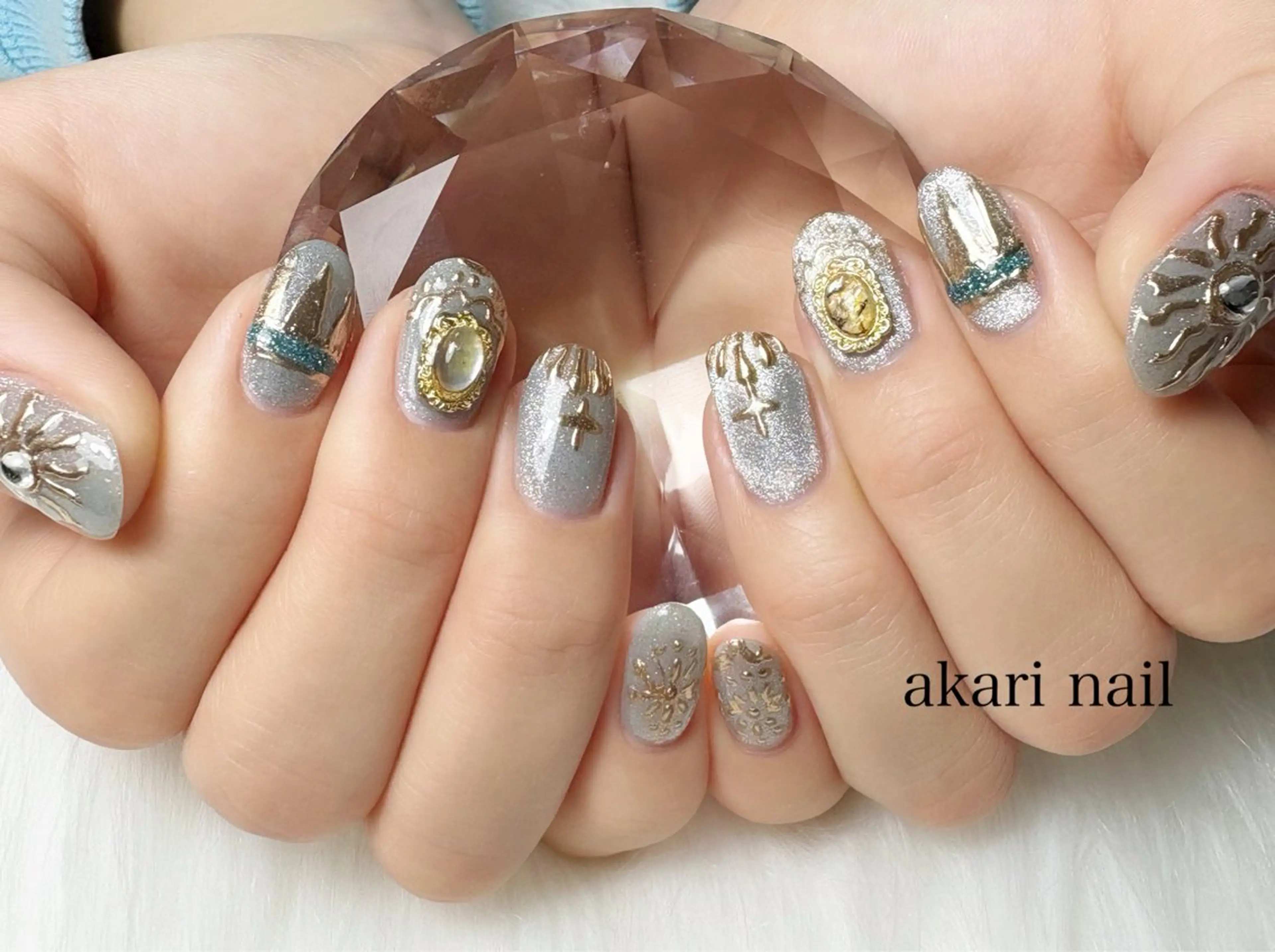 ネイル ハンドネイル フットネイル AKARI nail💅のネイルデザイン