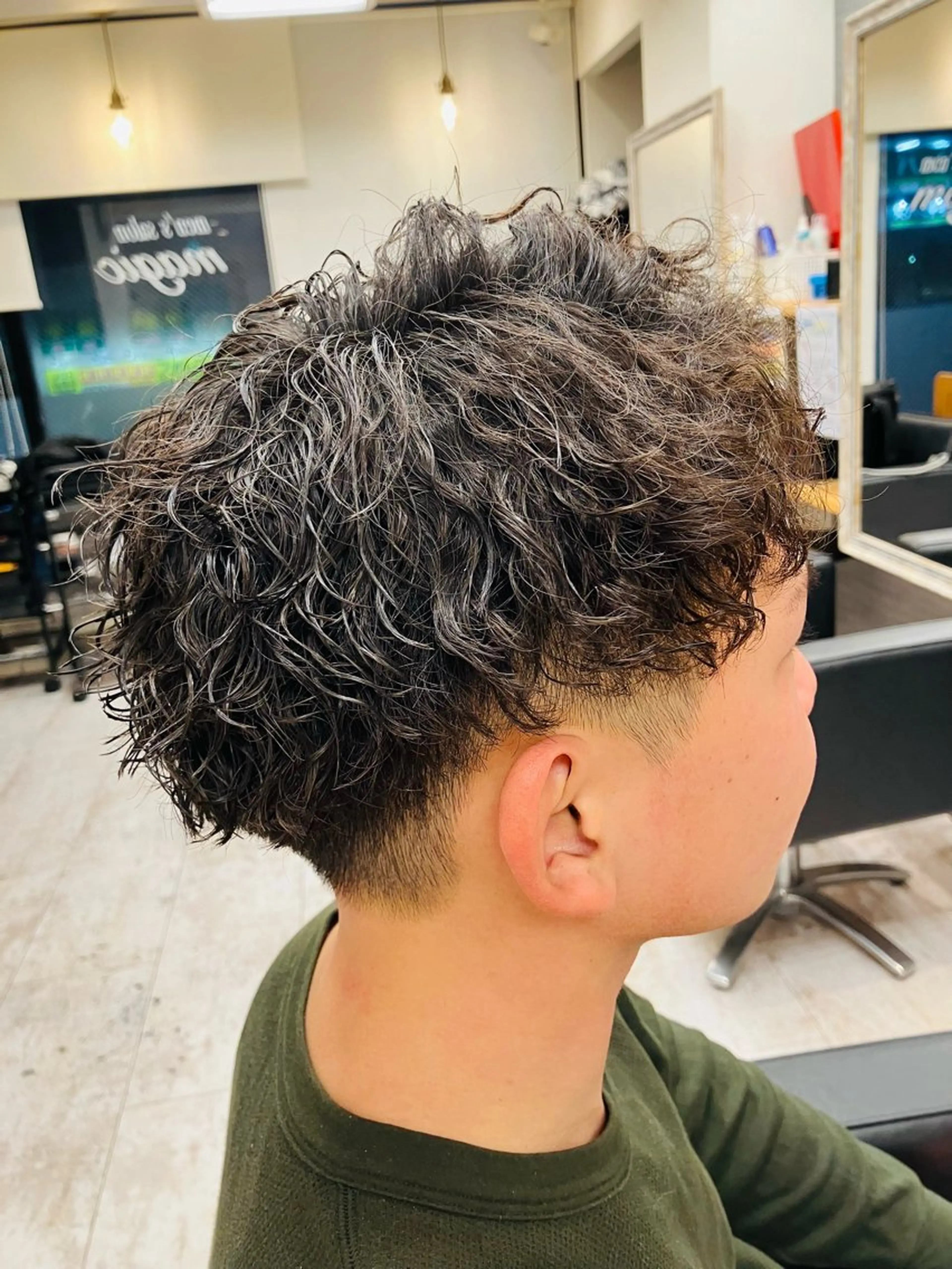 パーマ メンズ カット パーマ メンズ特化/パーマ/ フェードWATARUのヘアスタイル