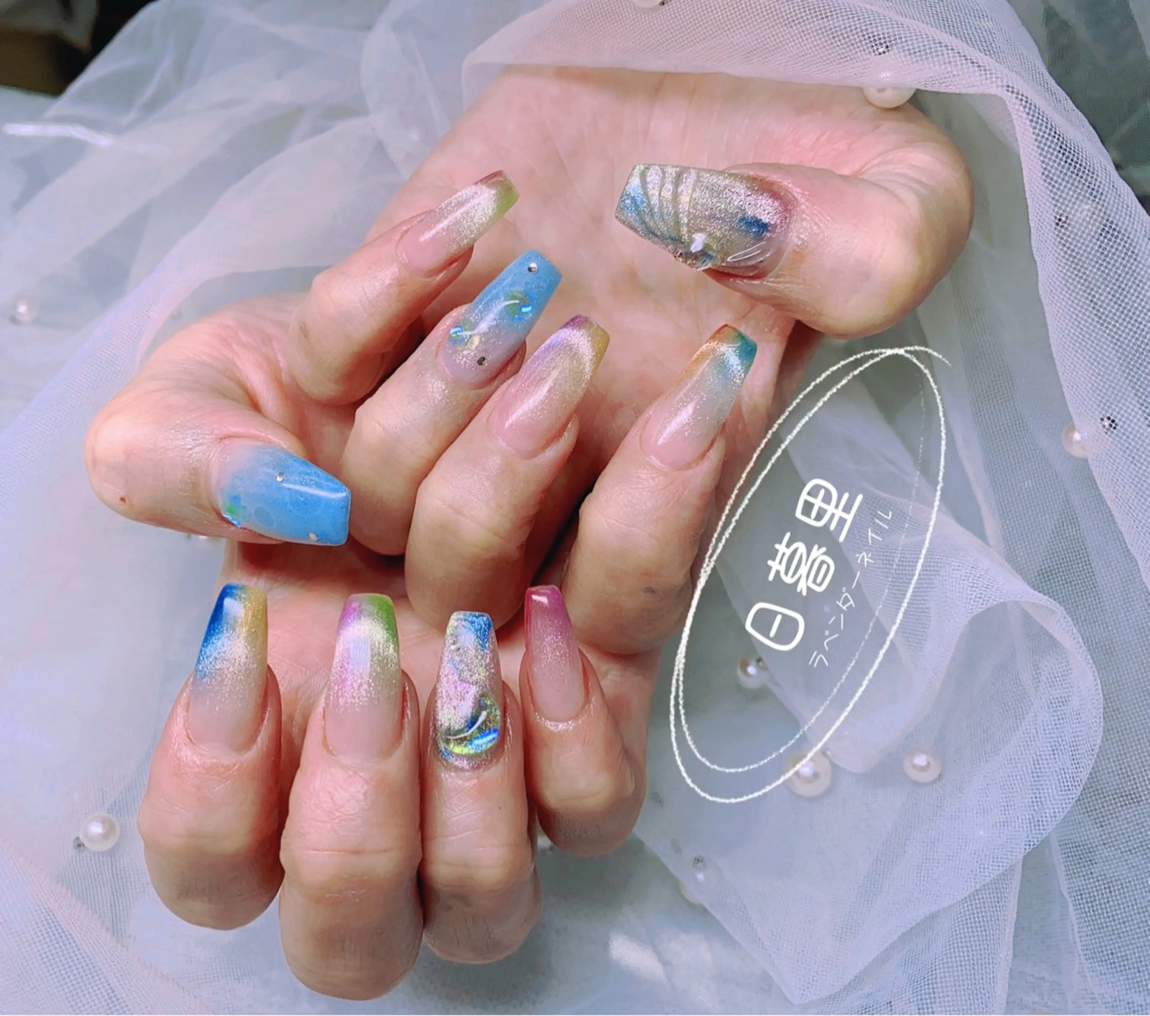 ネイル ラベンダー💖日暮里 ルル💖ネイルのネイルデザイン