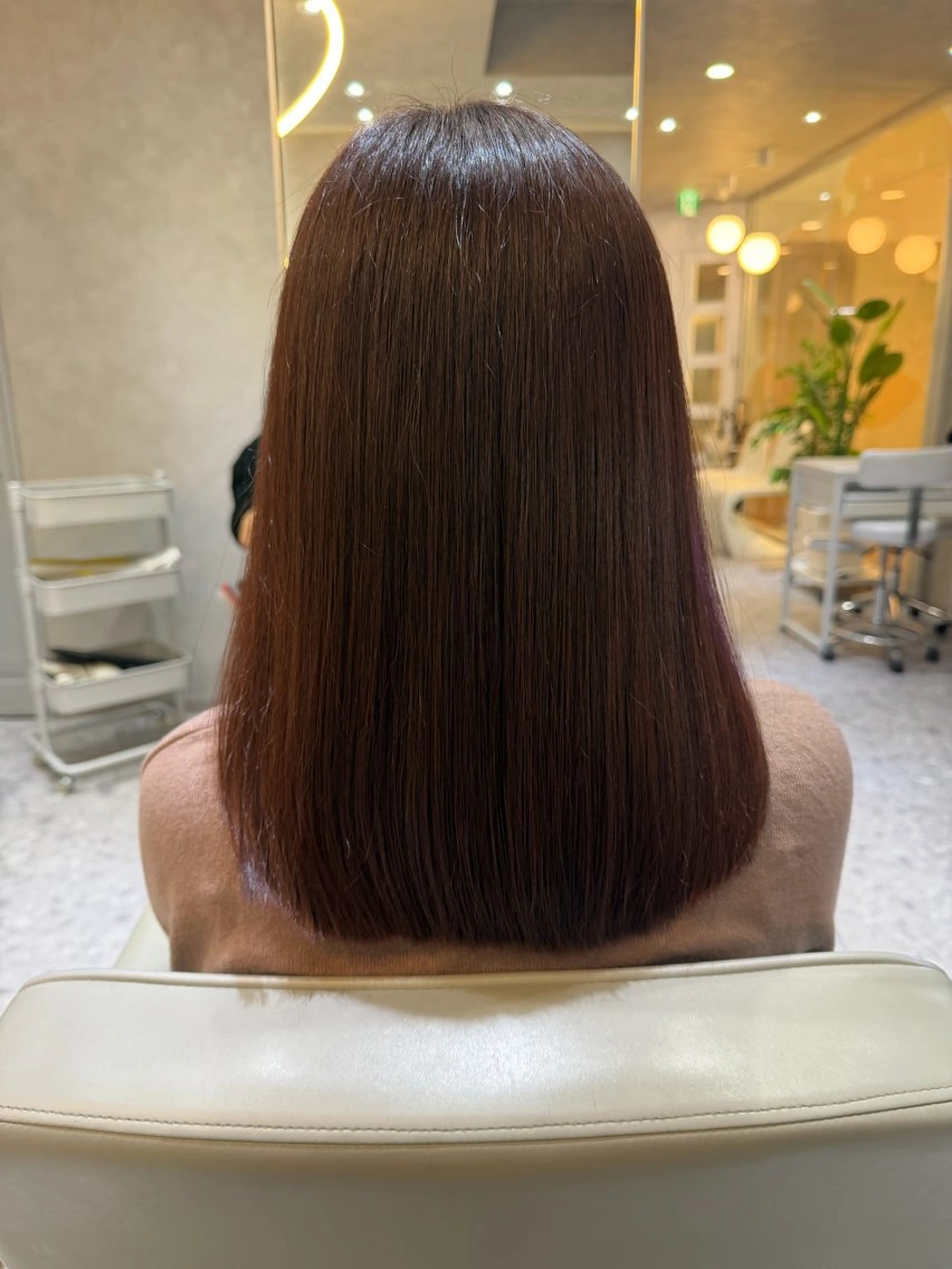 ミディアム カラー 🎀髪質改善/艶髪/ 艶カラー🎀浅田涼風のヘアスタイル