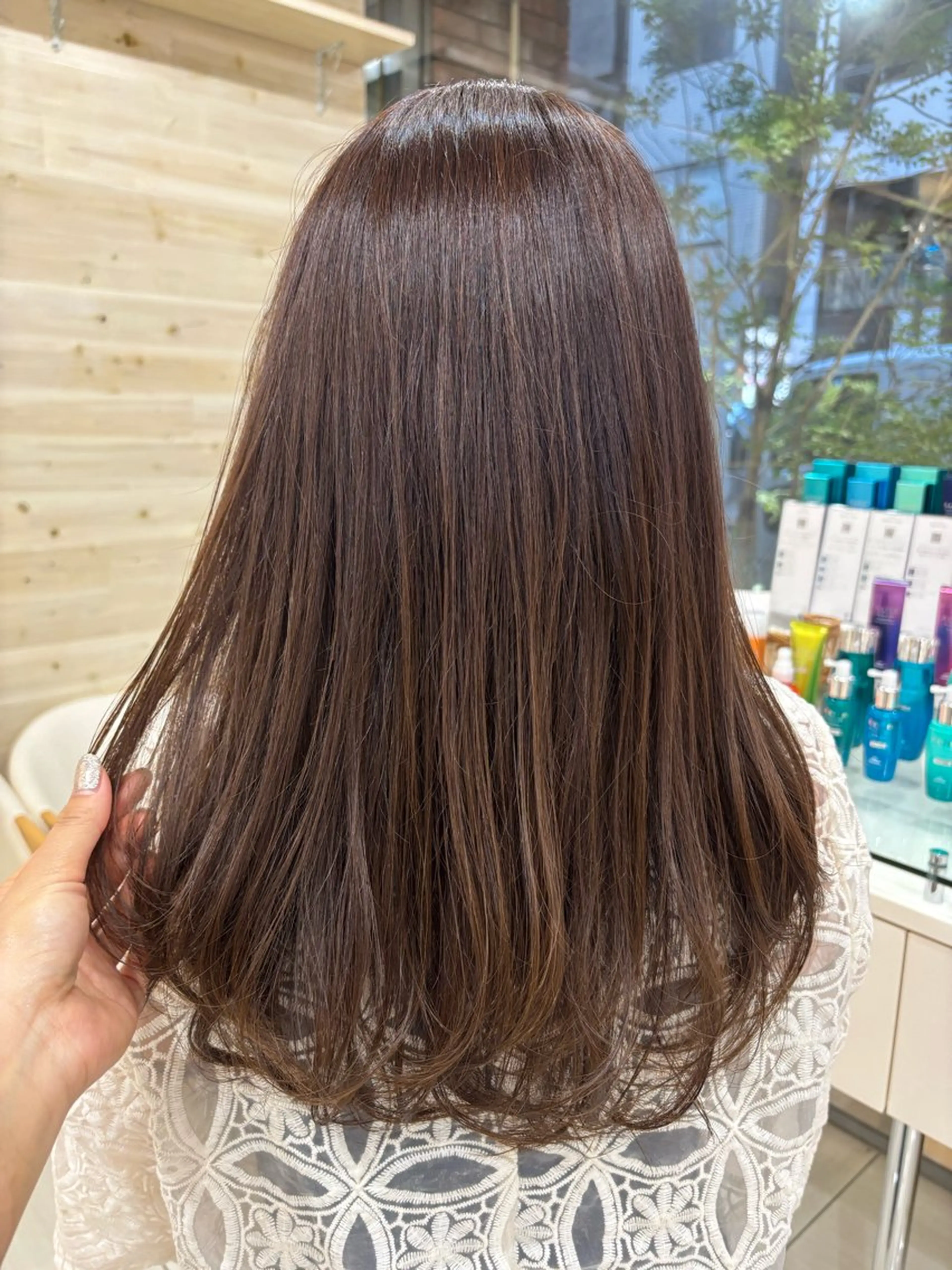 ロング カラー アッシュ ブラウンカラー マロンブラウン トリートメント ヘアカラー トリートメント 田野倉NEXT店 美髪ニストのヘアスタイル