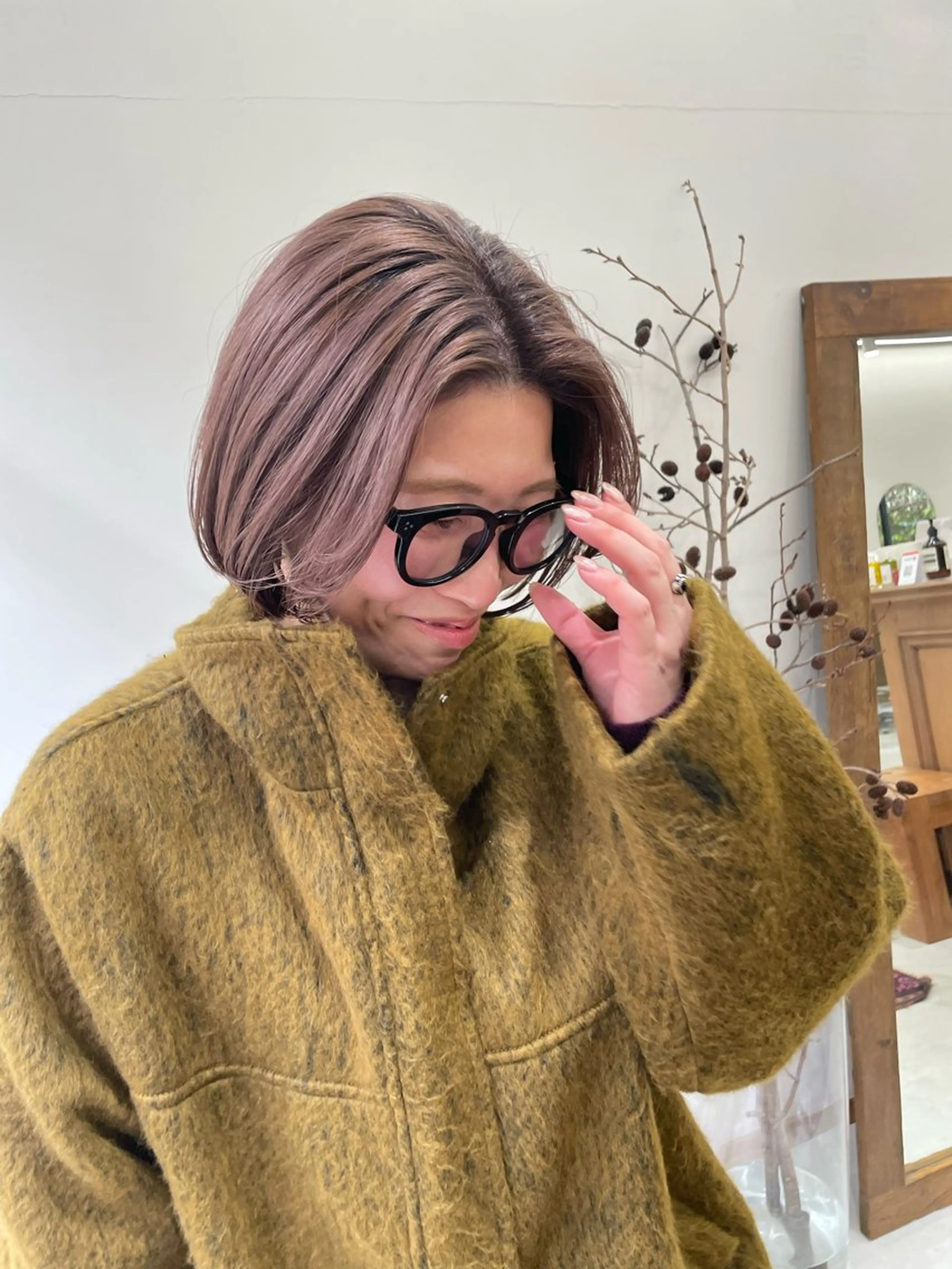 ミディアム カラー パーマ ヘアアレンジ メンズ カット ヘアカラー トリートメント tatsumi/ボブ ウルフ/レイヤーのヘアスタイル