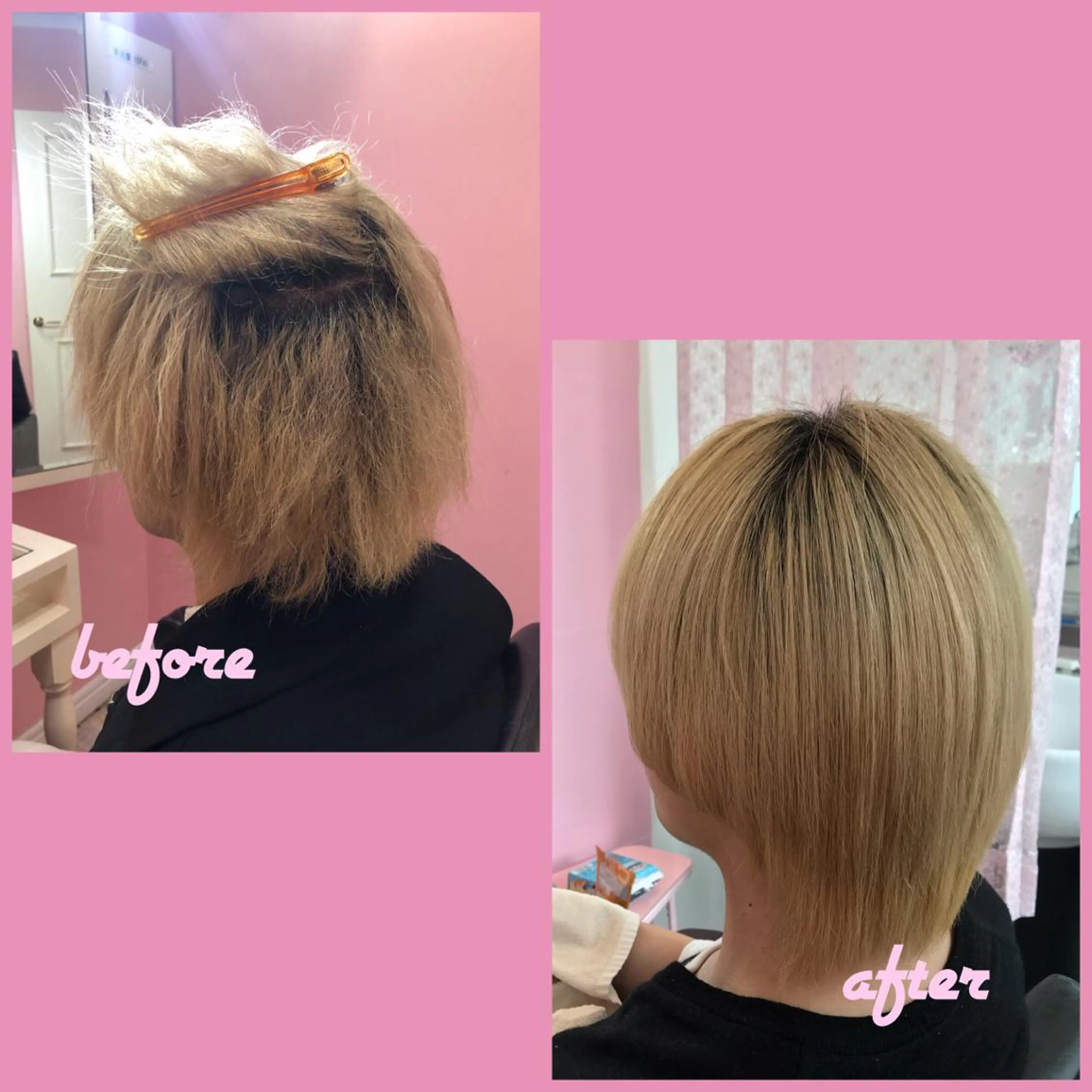 ショート SHIN/レイヤー カット×クロスパーマのヘアスタイル