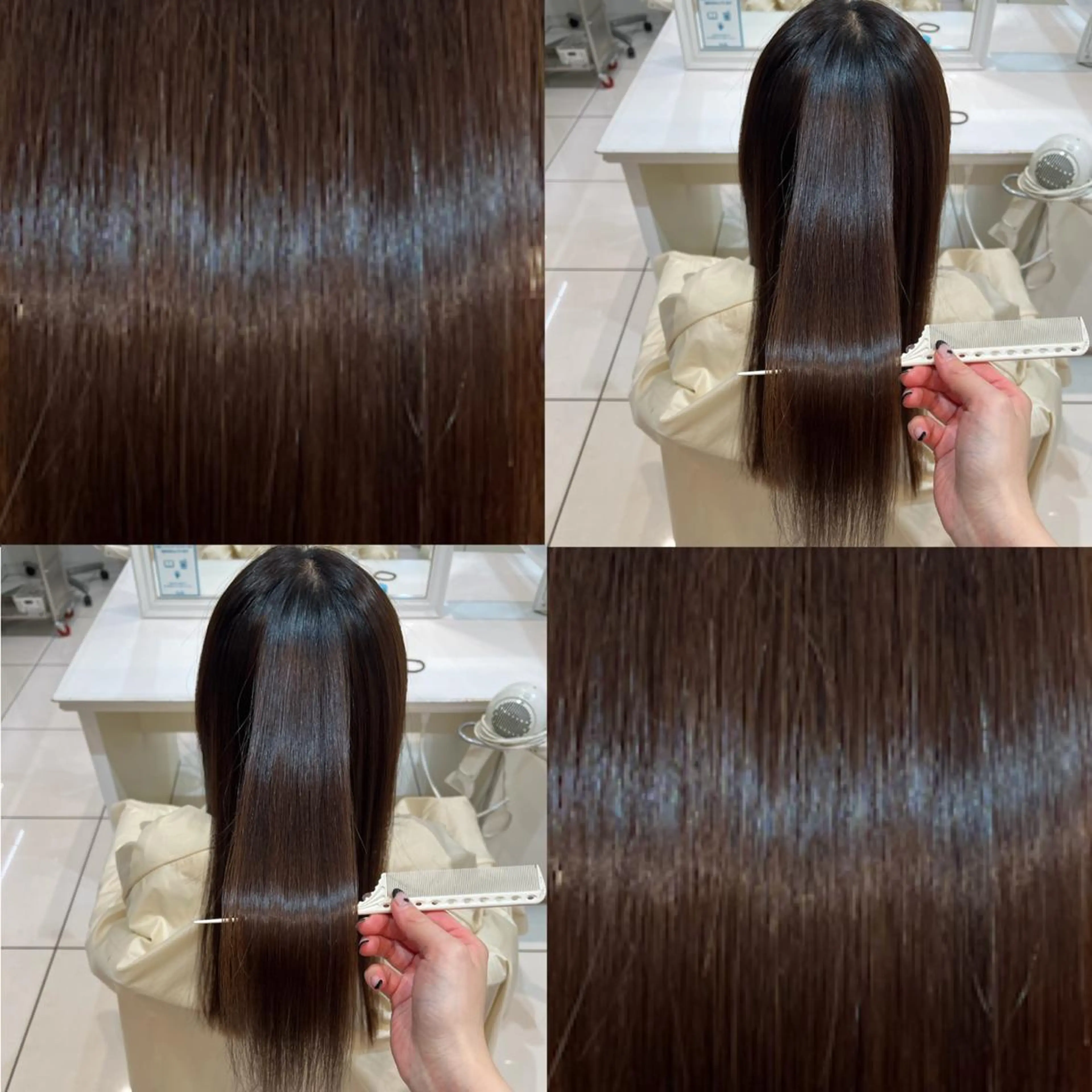 ロング パーマ ストレートパーマ mahiro 🦎のヘアスタイル