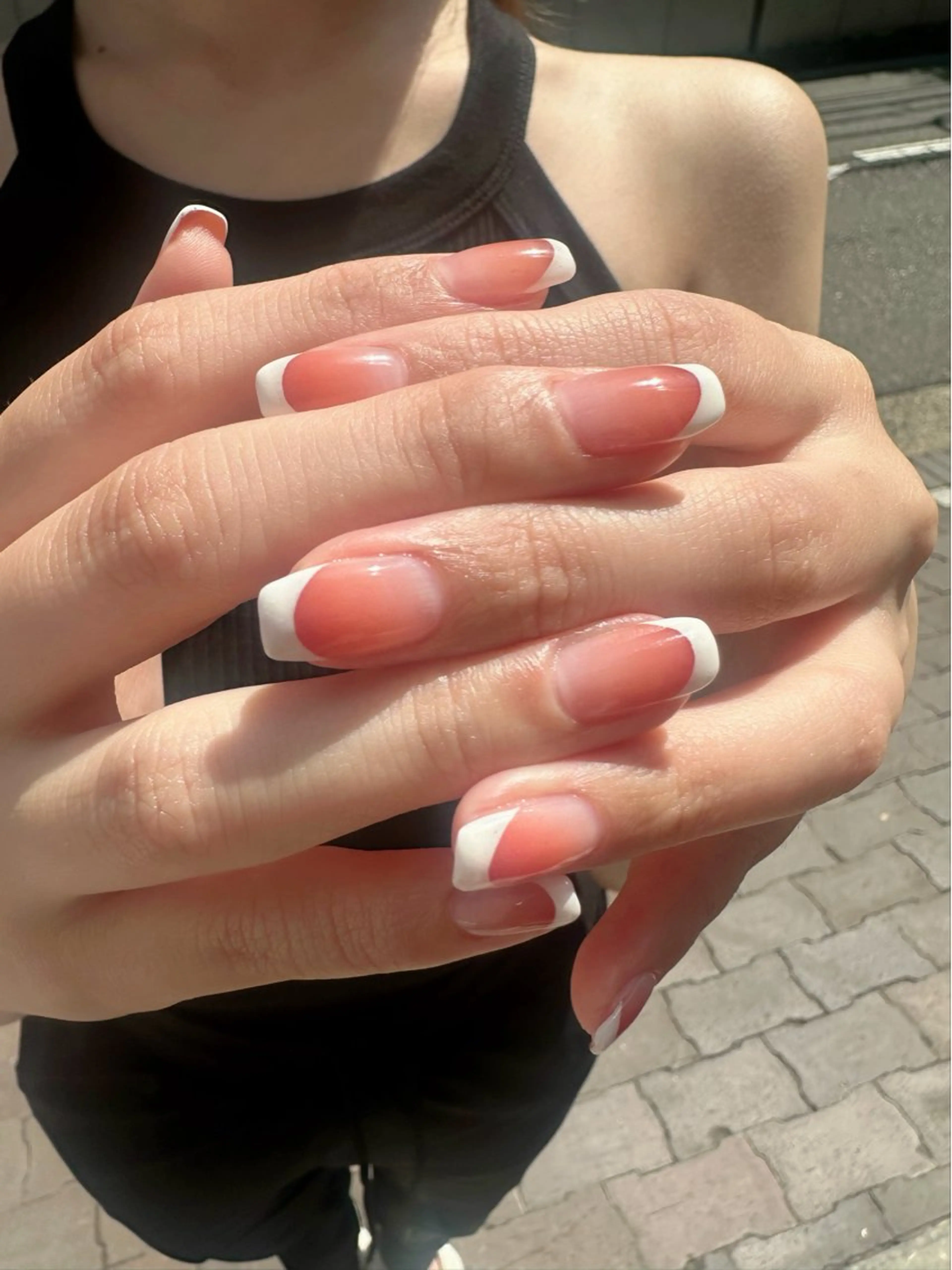 ネイル クリアネイル フレンチネイル グラデーション 氷ネイル・うるうるネイル 韓国ネイル 🪞KAPE NAIL 🪞のネイルデザイン