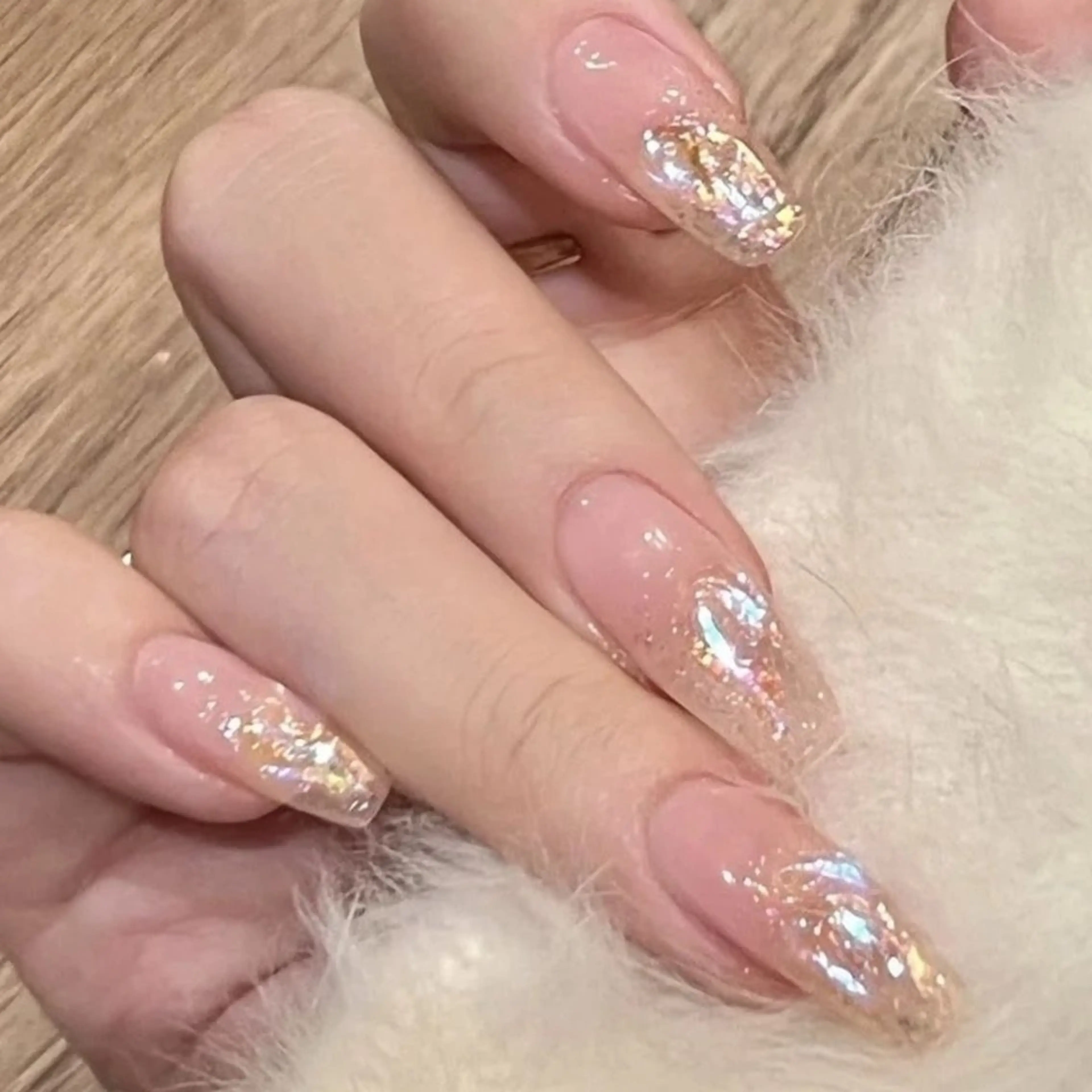 ネイル ネイリストゆか💅 長さだし、深爪矯正のネイルデザイン