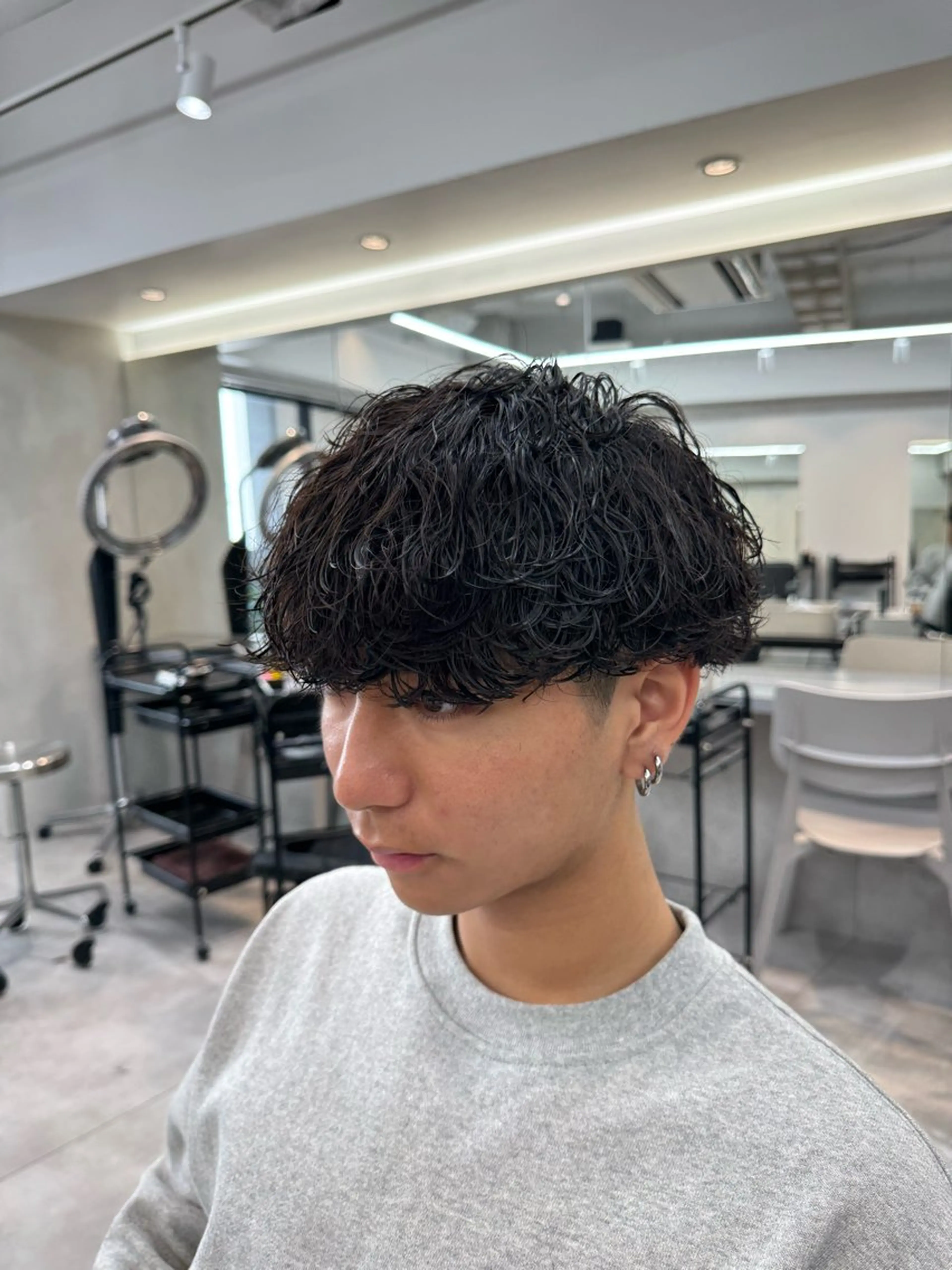 パーマ メンズ カット パーマ 大宮メンズ特化/パー マ職人/小川藍人のヘアスタイル