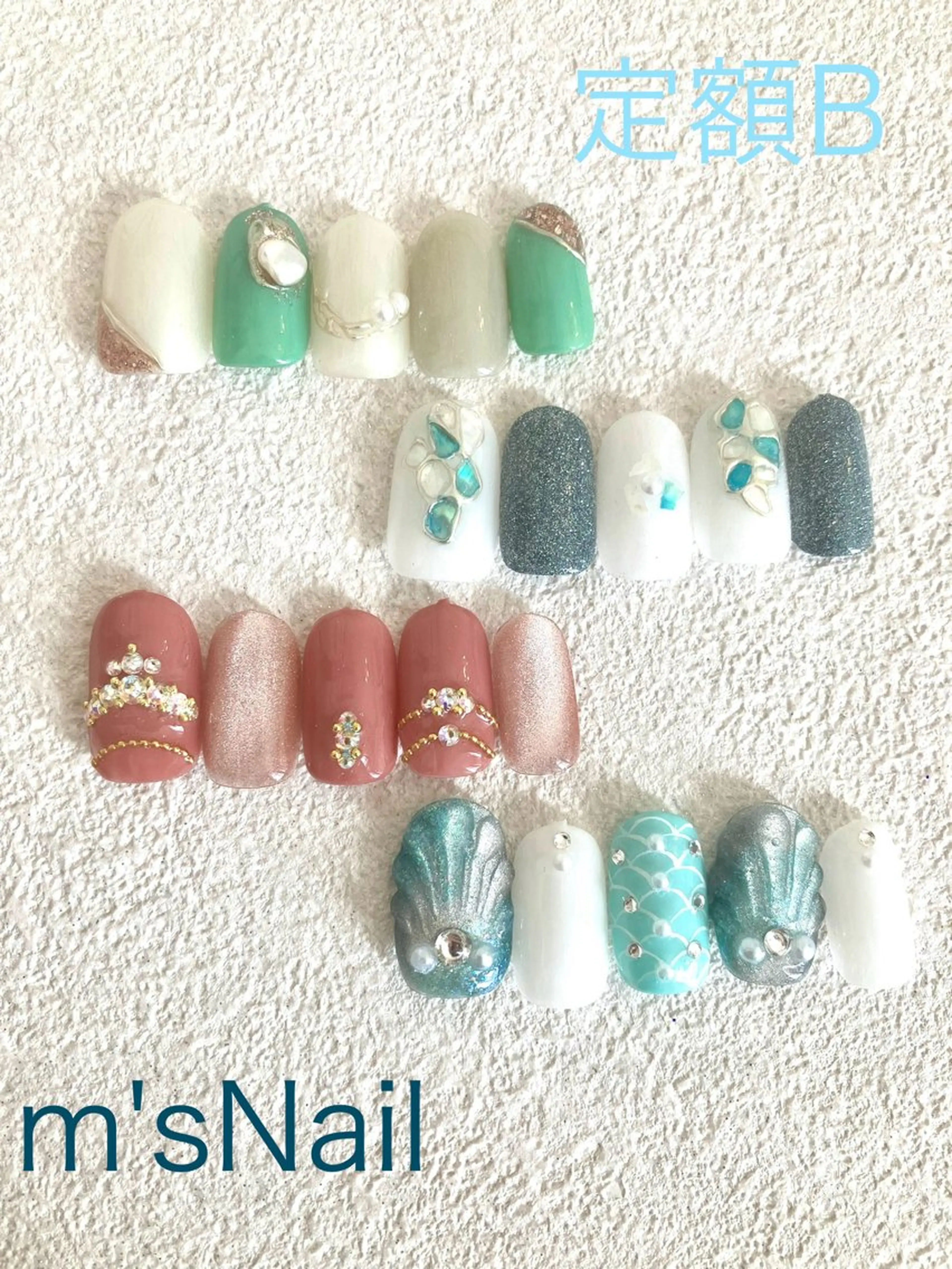 ネイル ジェルネイル パラジェル ハンドネイル m'sNail 福岡西区 ネイルのネイルデザイン