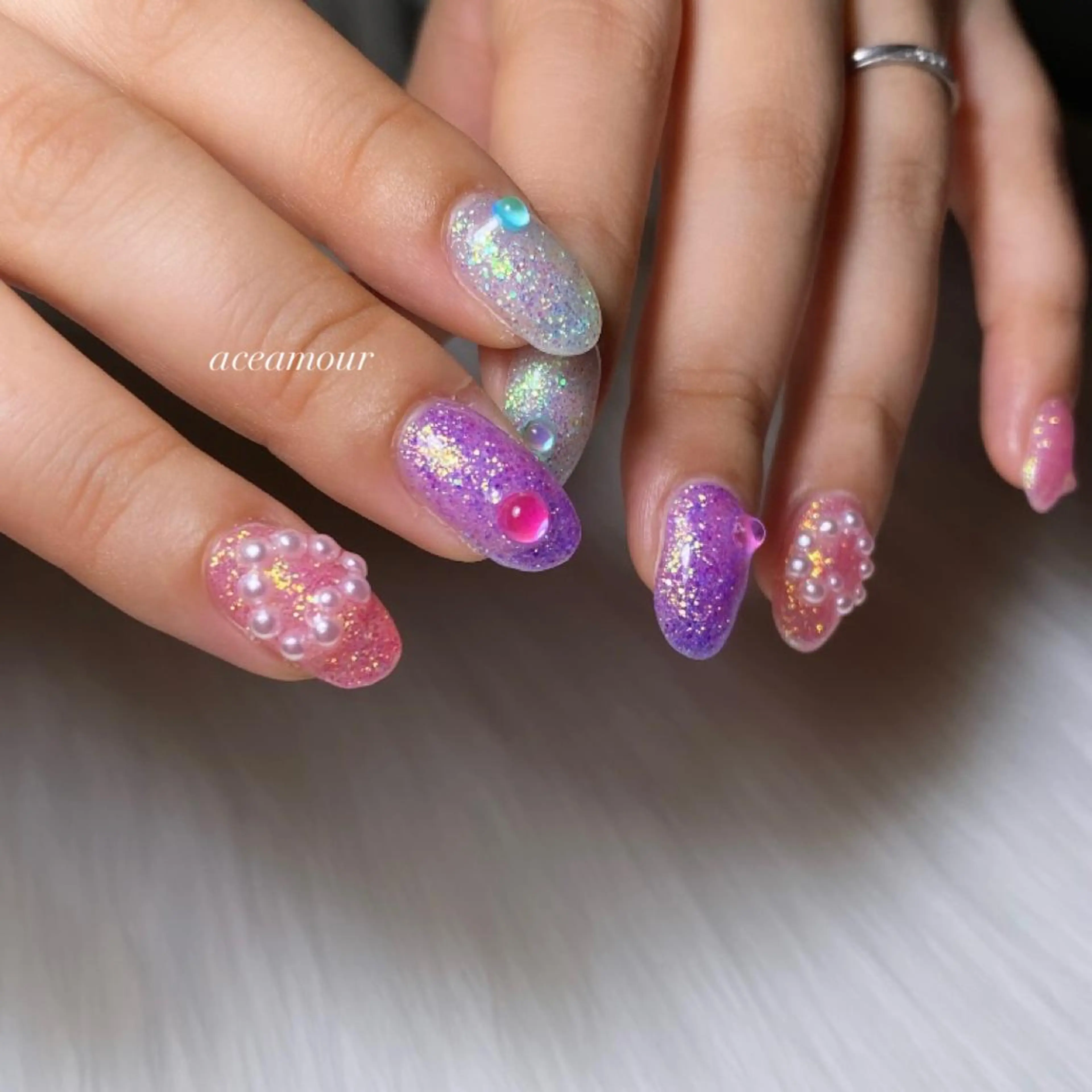 ネイル ネイル/耳つぼ /新ホワイトニングのネイルデザイン