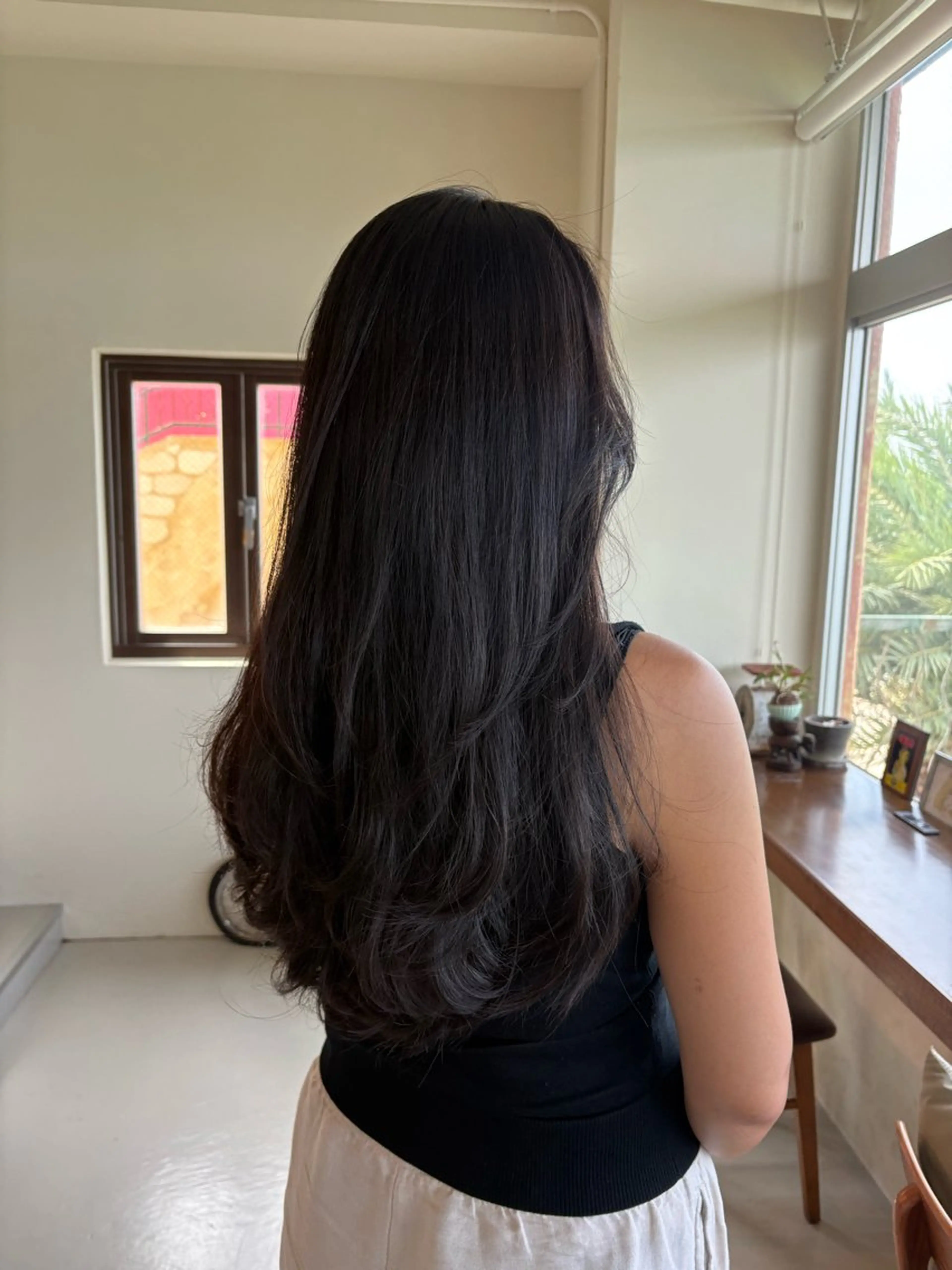 ロング レイヤーカット カット PORT  HAIR Norikaのヘアスタイル