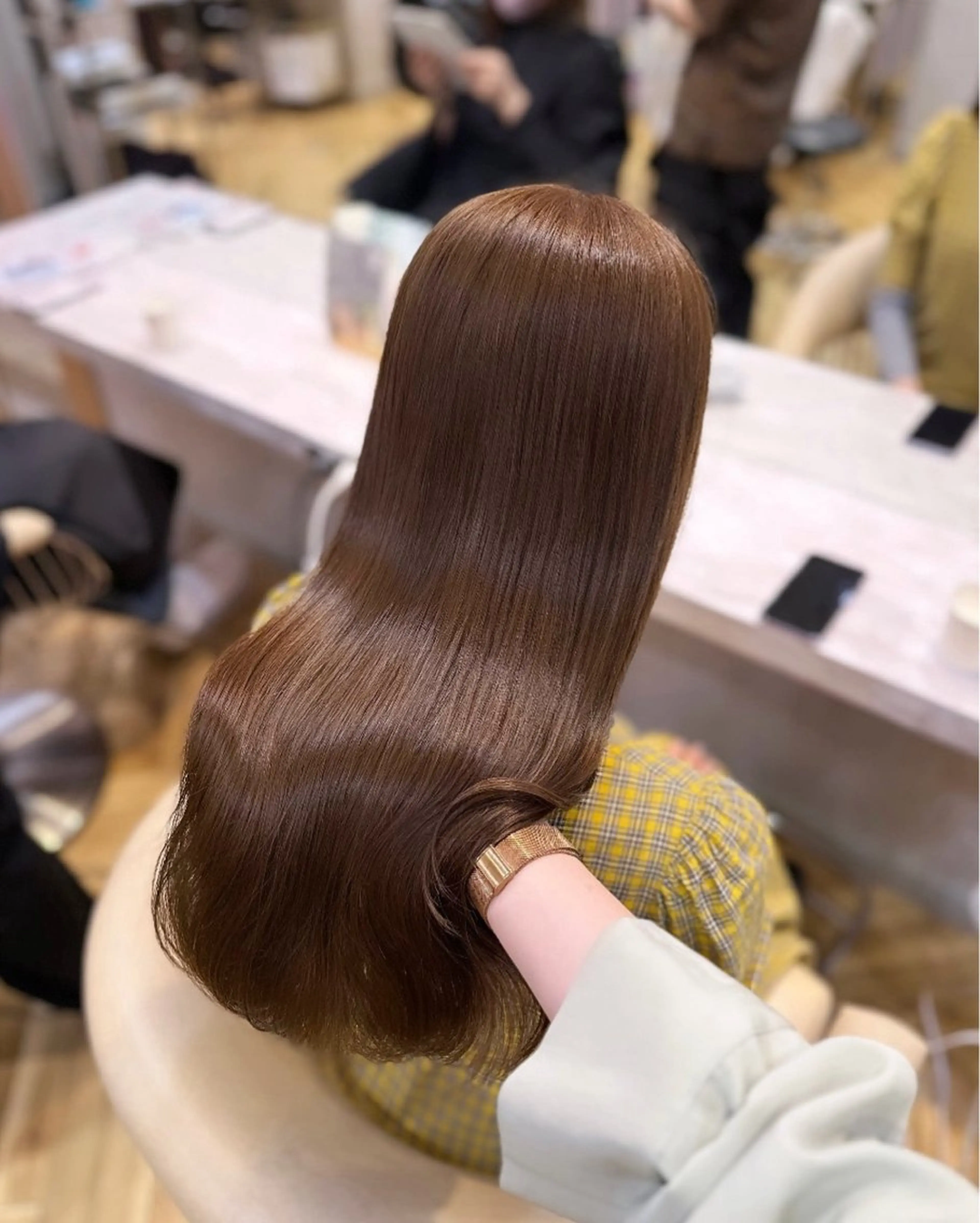 ロング カット ヘアカラー トリートメント 💖レイヤー×美髪 💖momoのヘアスタイル