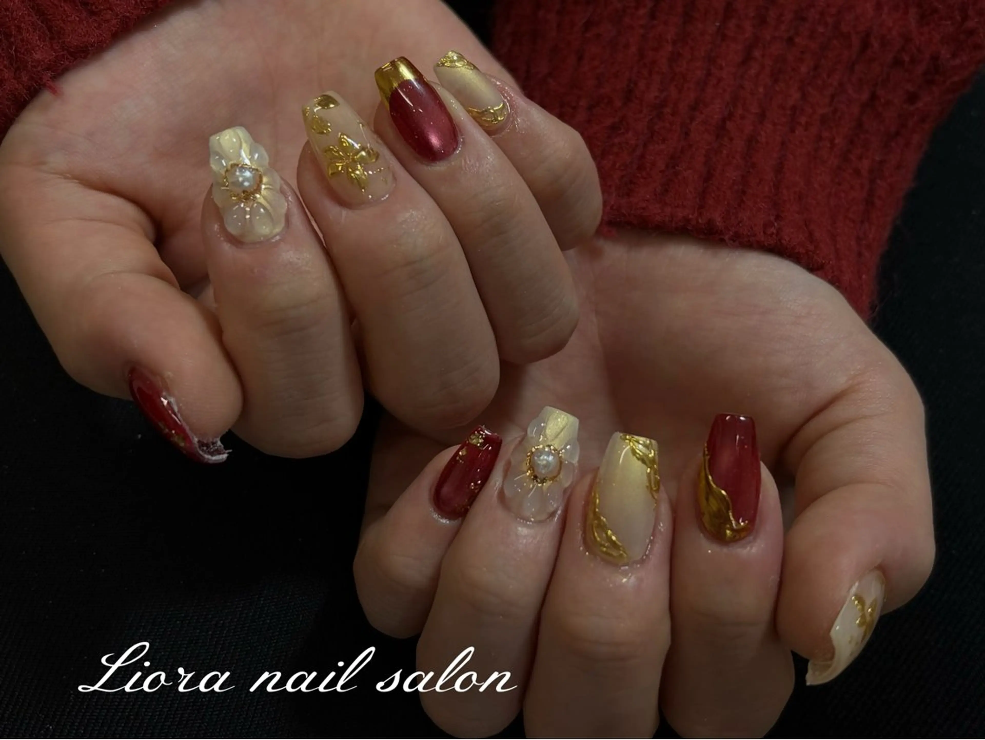 ネイル チークネイル フットネイル フレンチネイル ジェルネイル ガーリー ハンドネイル Liora nail スカルプ専門店のネイルデザイン