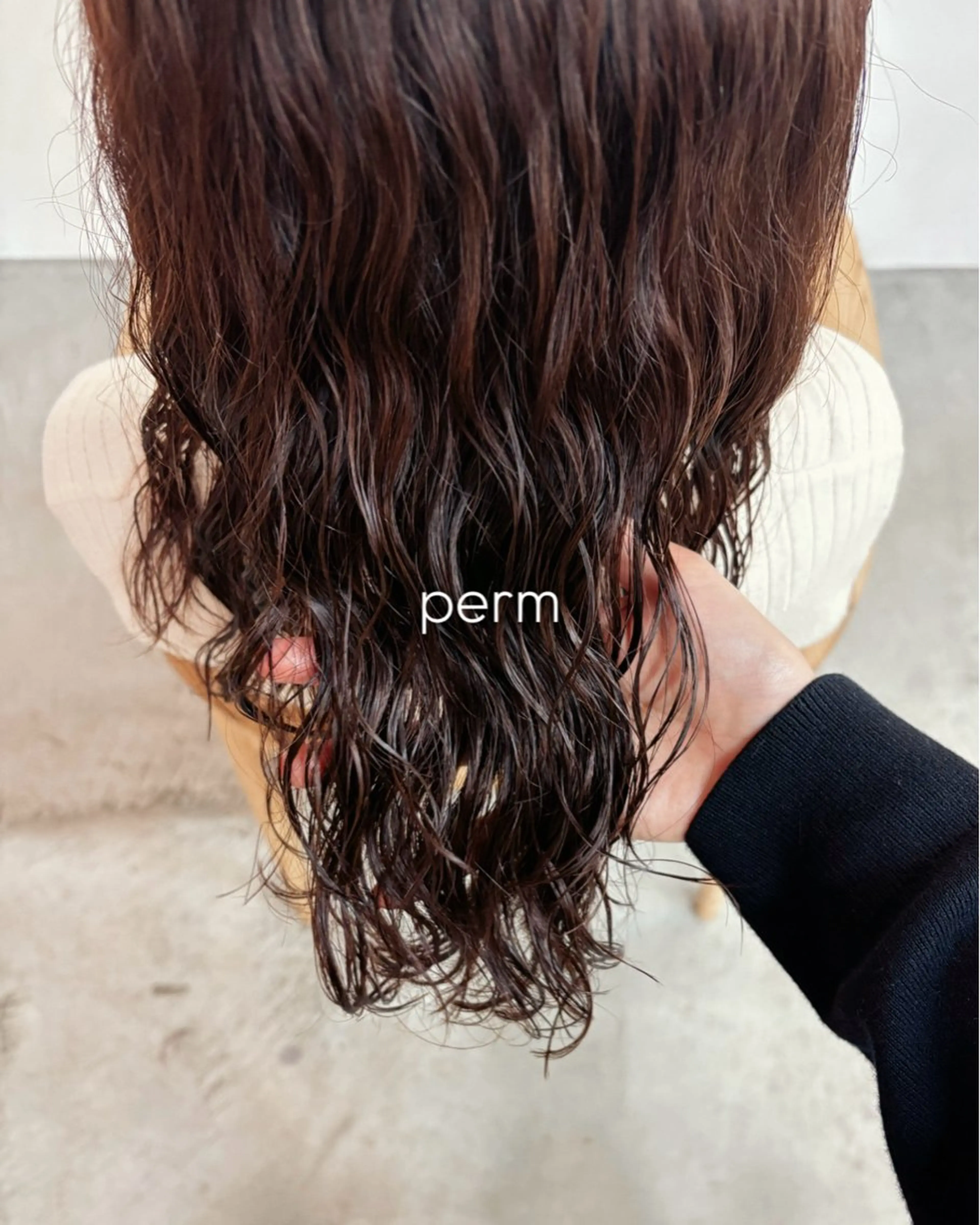 セミロング カット パーマ 【sica】 レナのヘアスタイル