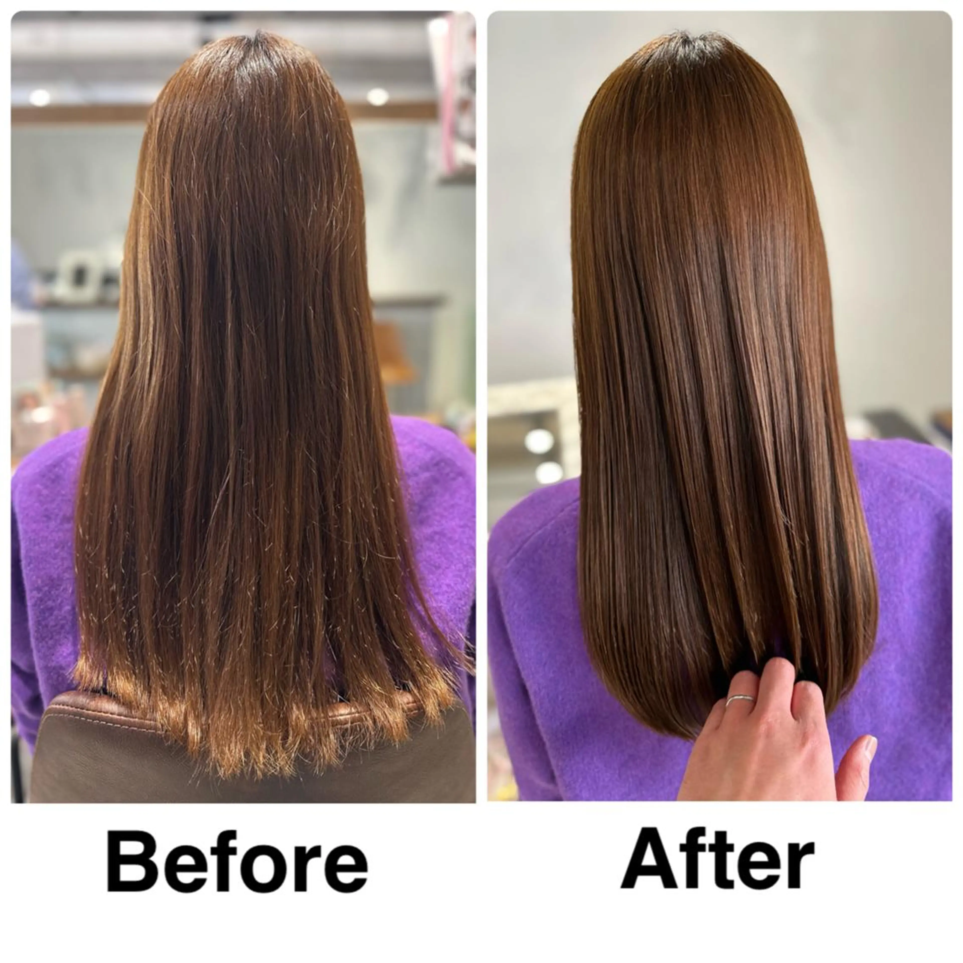 【平日限定３０％オフ😘】カット＋髪質改善縮毛矯正＋トリートメント✨の写真