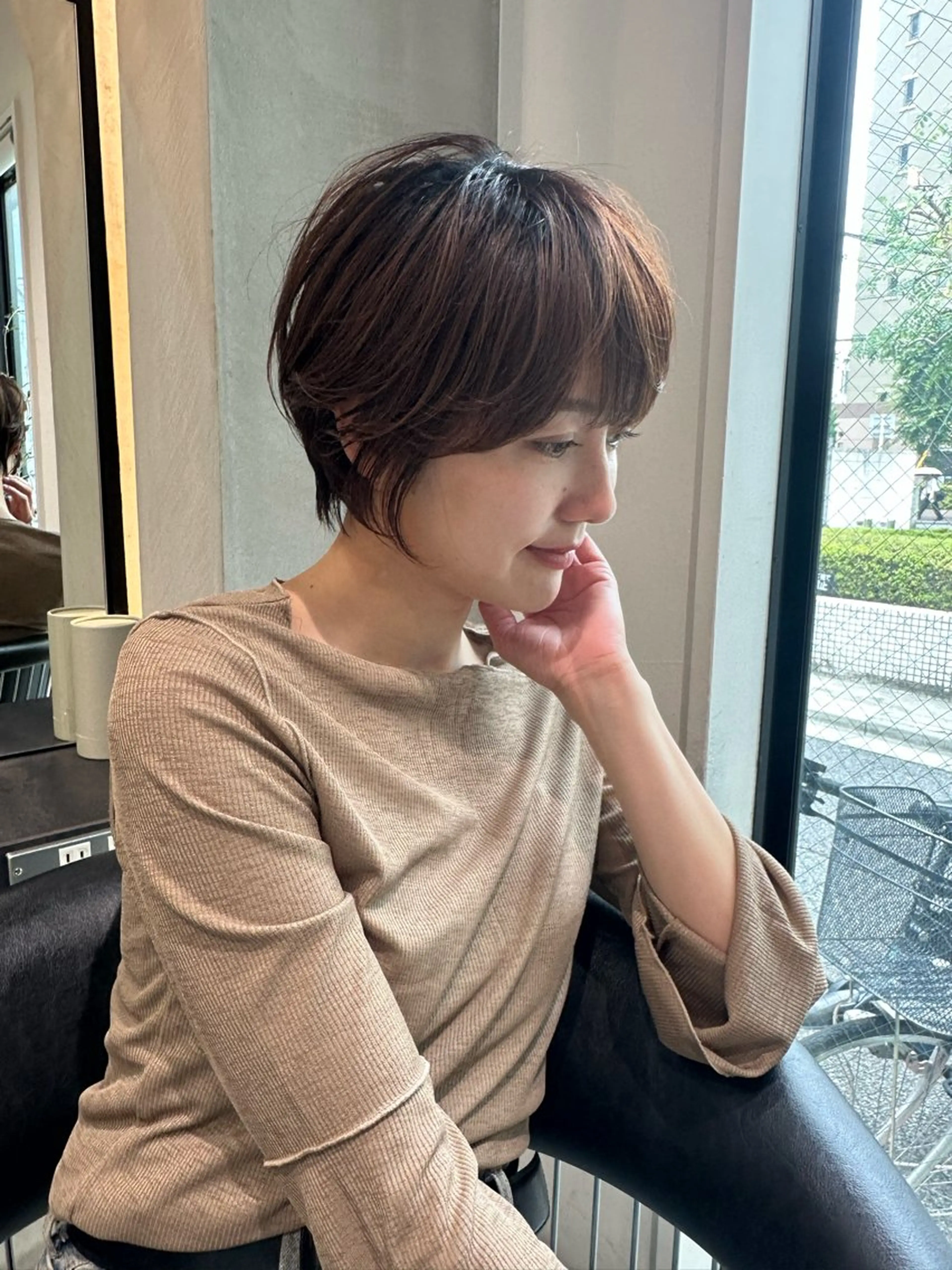 ショート ショートヘア 小顔カット カット ヘアカラー トリートメント ヘッドスパ taiga ショート /レイヤー/矯正🌈のヘアスタイル