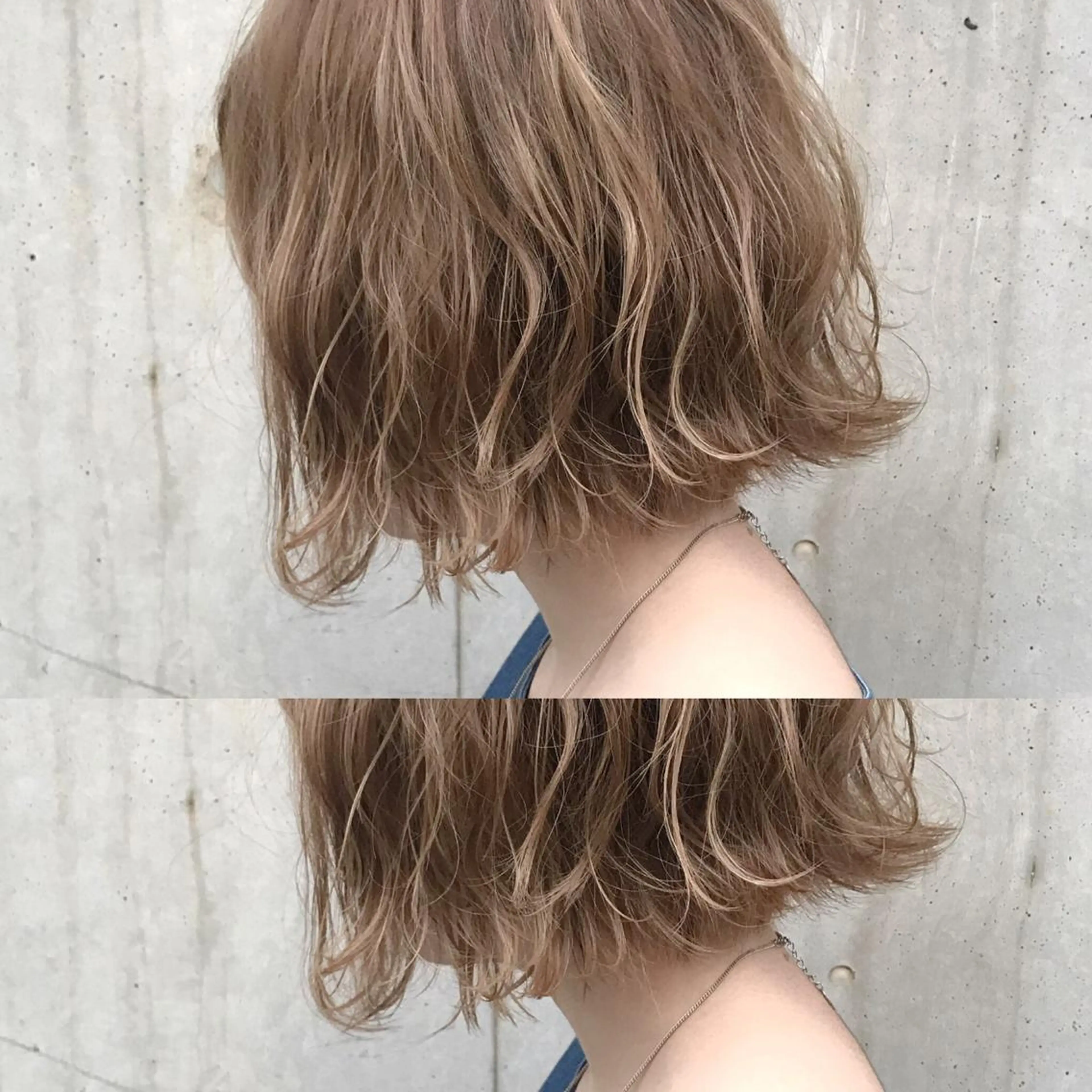 ショート カラー 切りっぱなしボブ 透明感カラー ハイライトカラー イルミナカラー ボブ カット ヘアカラー ボブ・レイヤーカット 吉敷航一のヘアスタイル