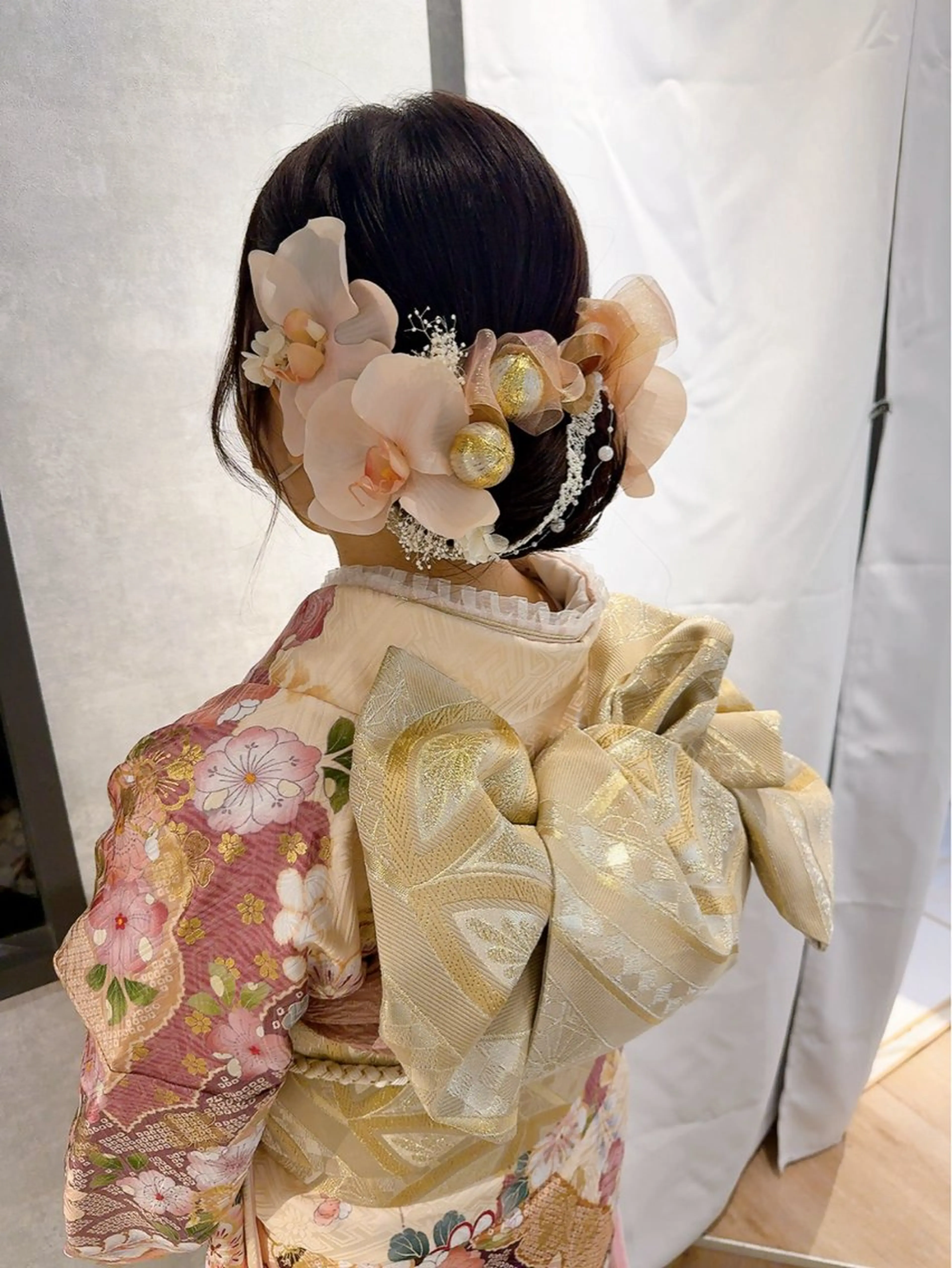 ヘアアレンジ 着物ヘア 卒業式のヘアスタイル 髪飾り ヘアセット 池田 みのりのヘアスタイル