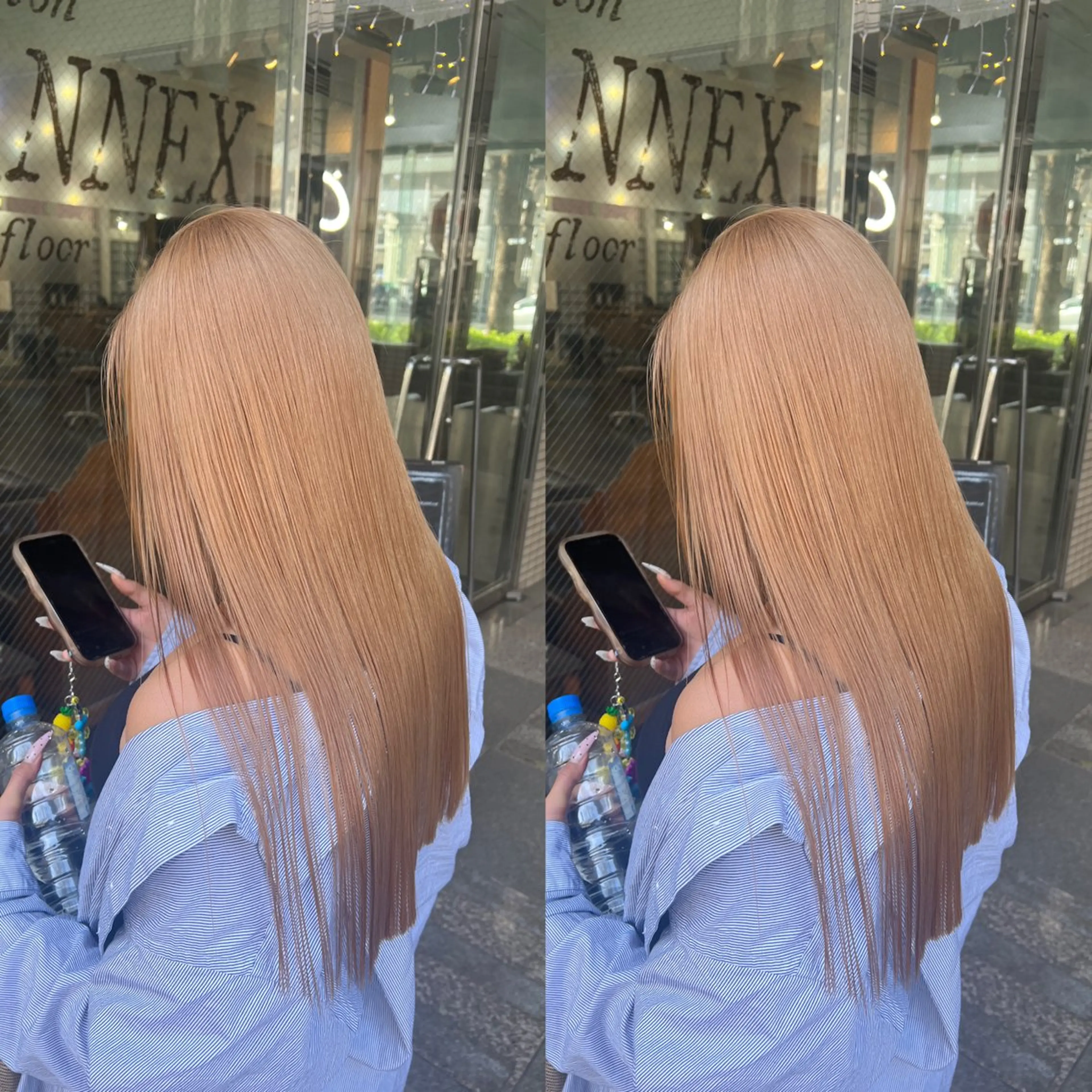 ロング カラー ヘアカラー トリートメント ハイライト/レイヤー /ハイトーン/AOIのヘアスタイル