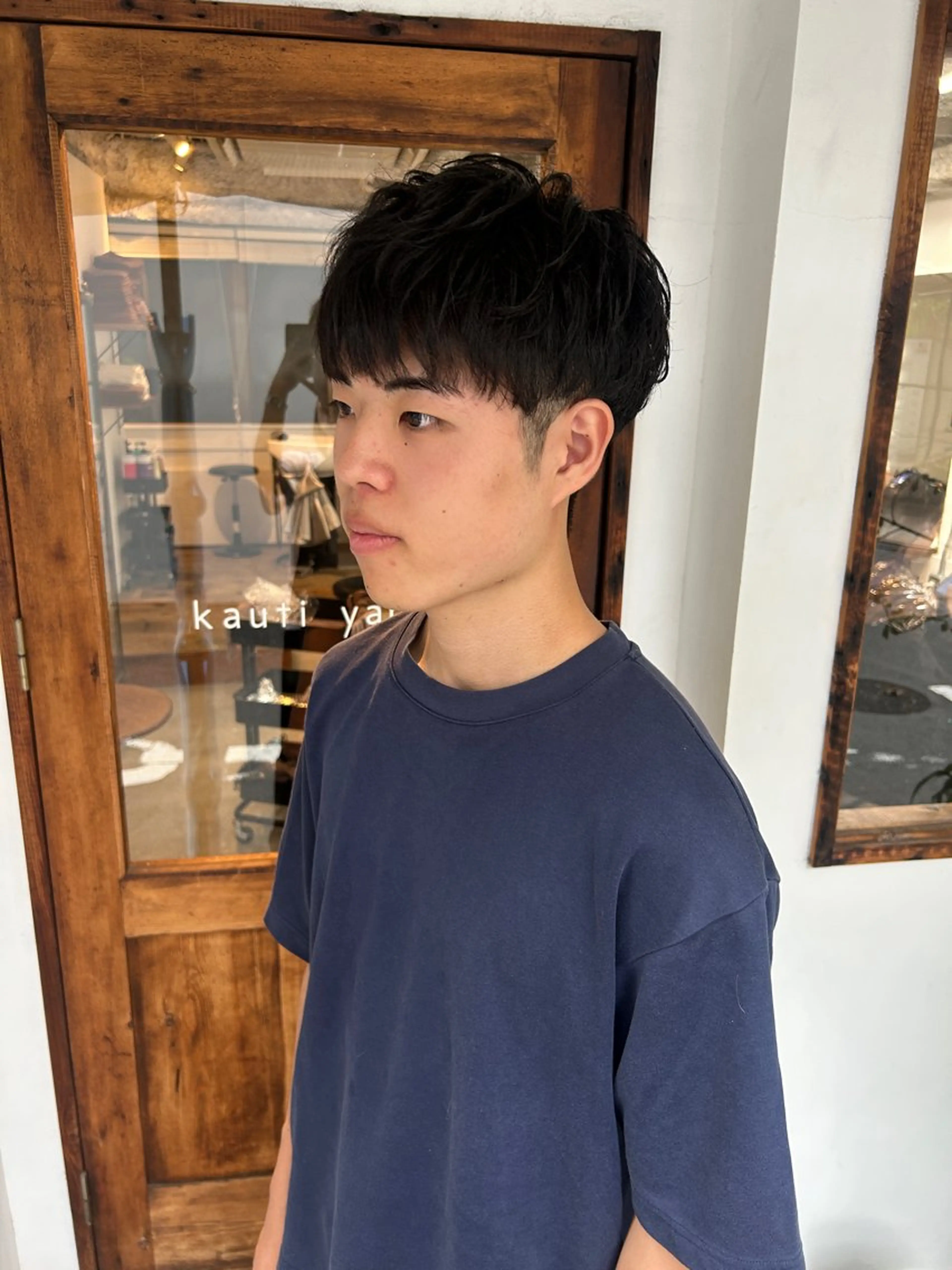 ショート メンズ マッシュ シースルーマッシュ ツーブロック kauti 池袋店所属・メンズカット🍀 かねだしおりのヘアスタイル